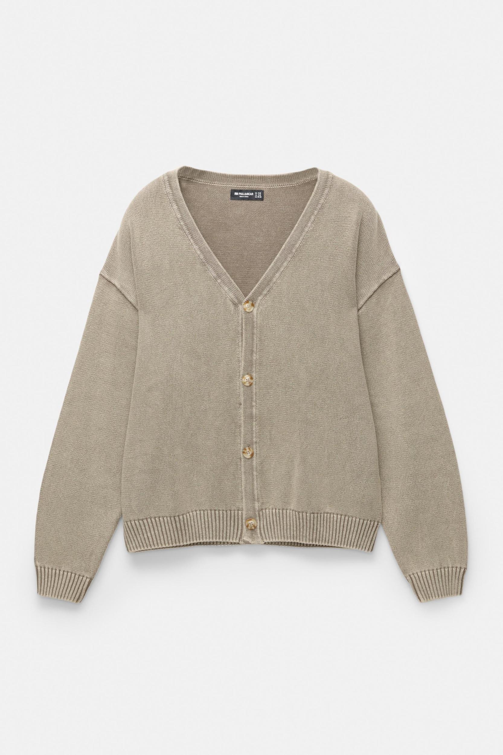 Acid wash cardigan Product Image