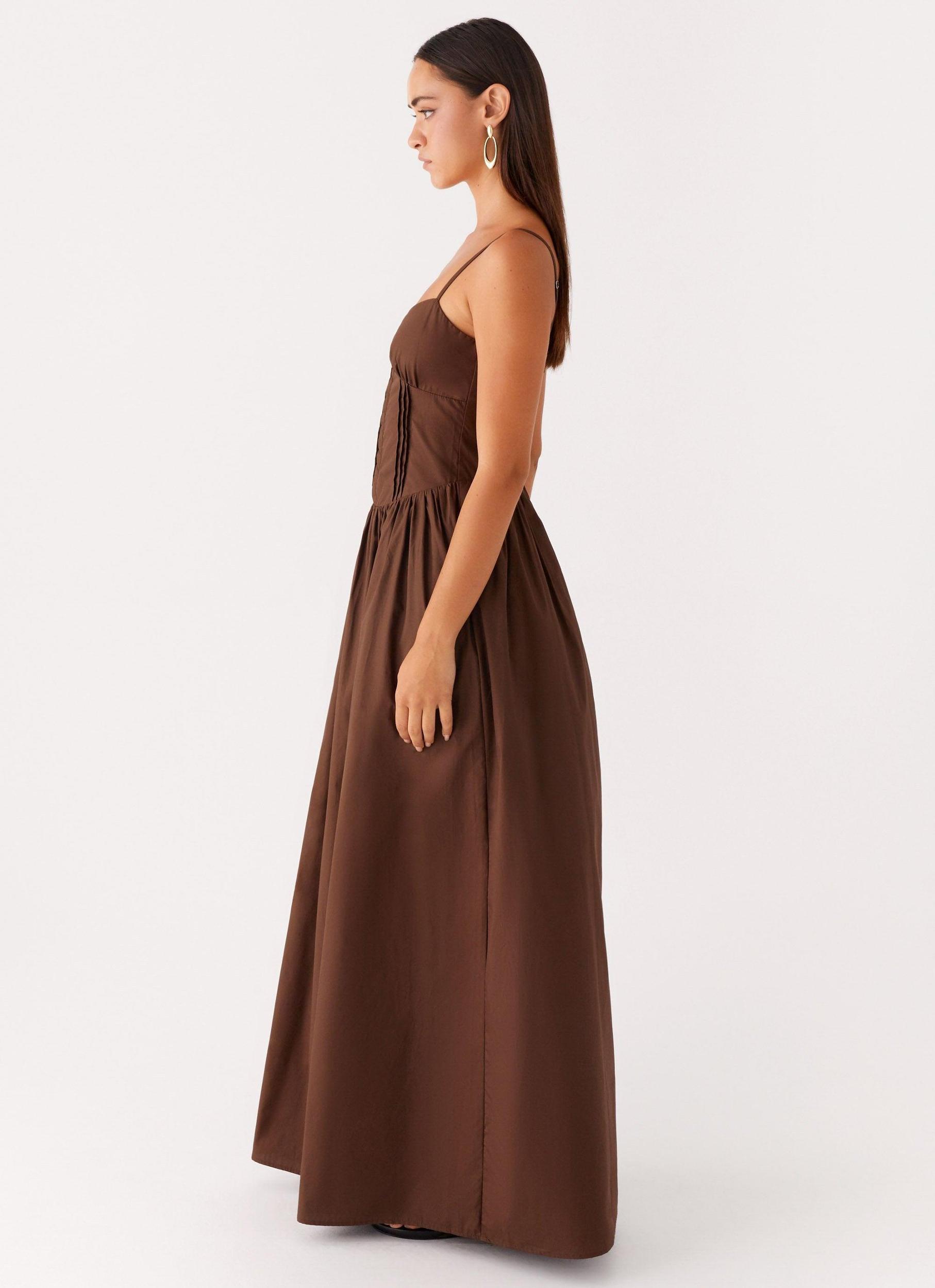 Cerys Maxi Dress - Chocolate Product Image