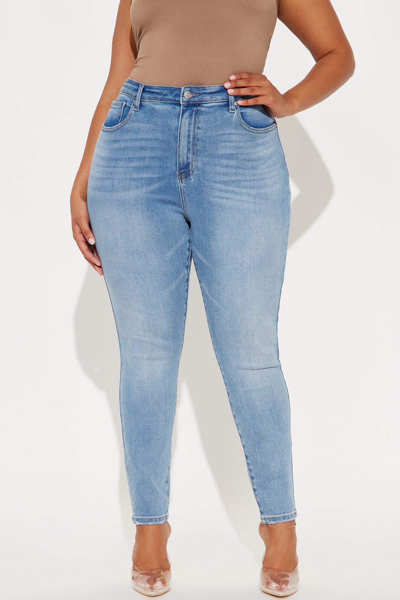 Just Right Sculpting Stretch Skinny Jeans - Medium Wash Product Image