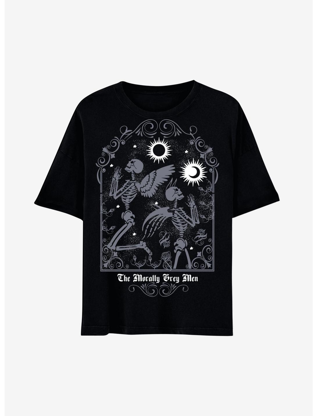 Skeleton Morally Grey Men Boyfriend Fit Girls T-Shirt Product Image