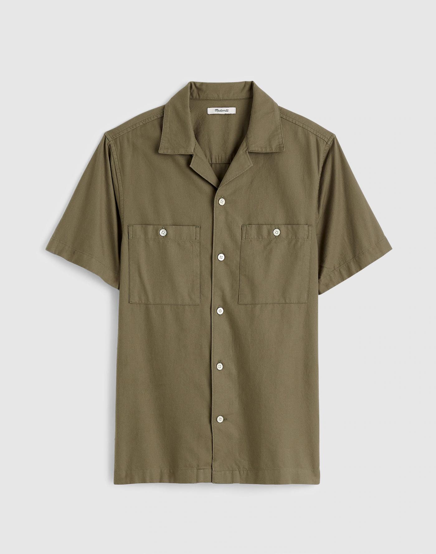 Camp Collar Short-Sleeve Shirt in Everyday Twill Product Image