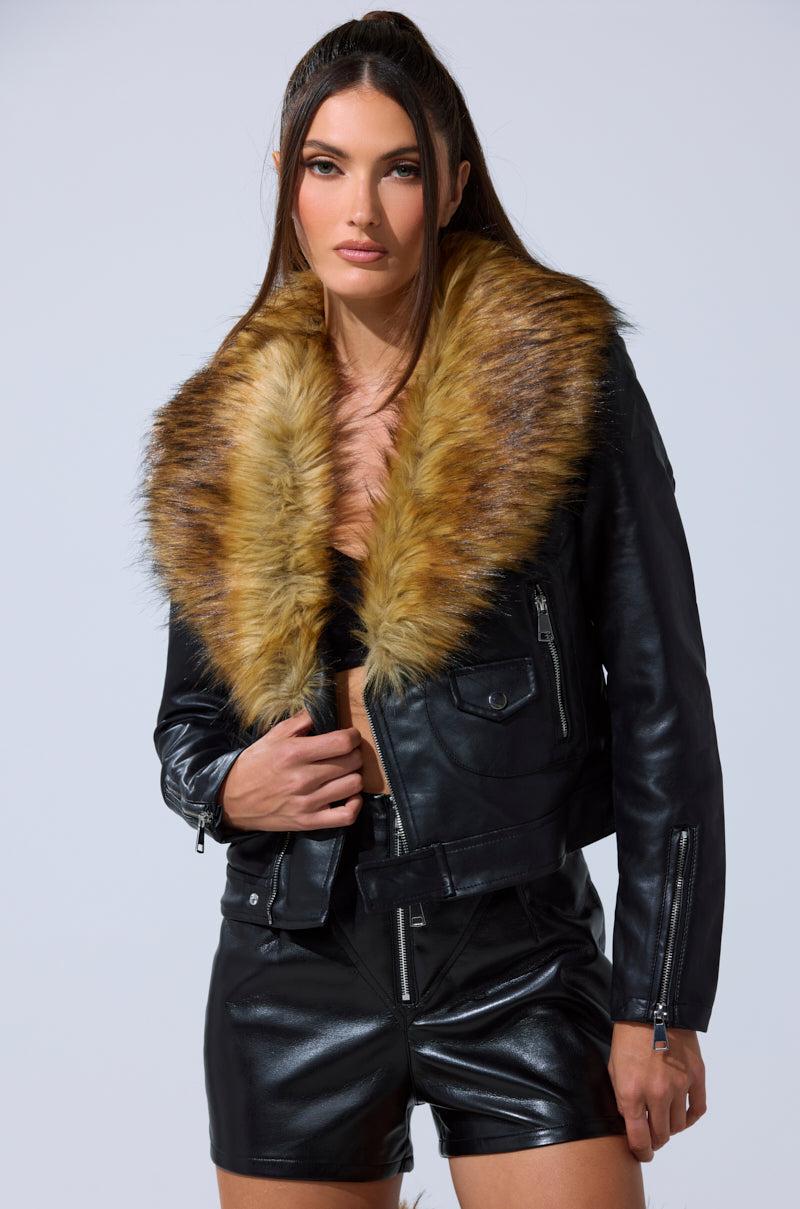 AUSSY FUR COLLAR MOTO Product Image