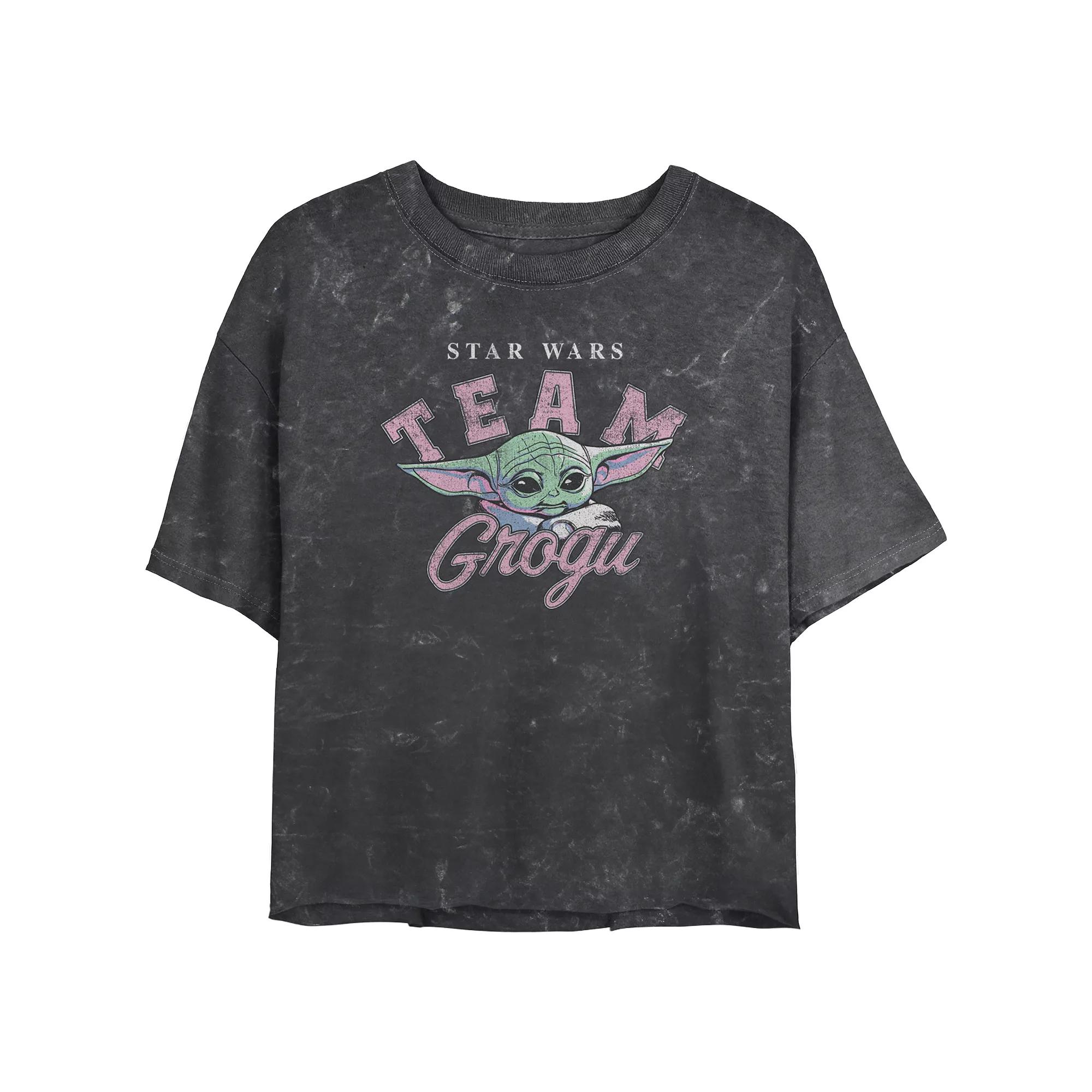 Juniors' Stranger Things Max Music Graveyard Mineral Wash Cropped Tee, Girl's,  Product Image