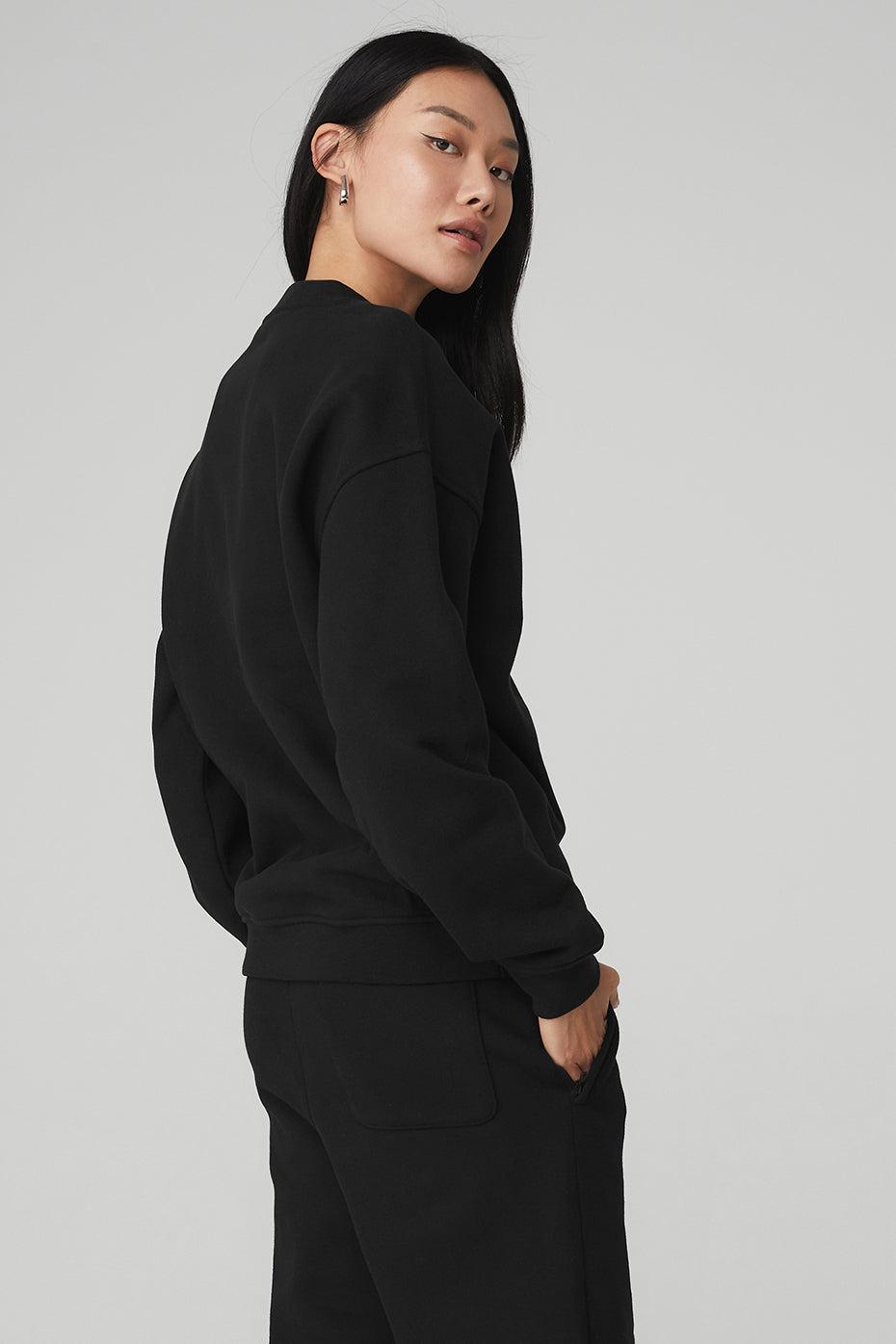 Renown Heavy Weight Crew Neck Pullover - Black Female Product Image