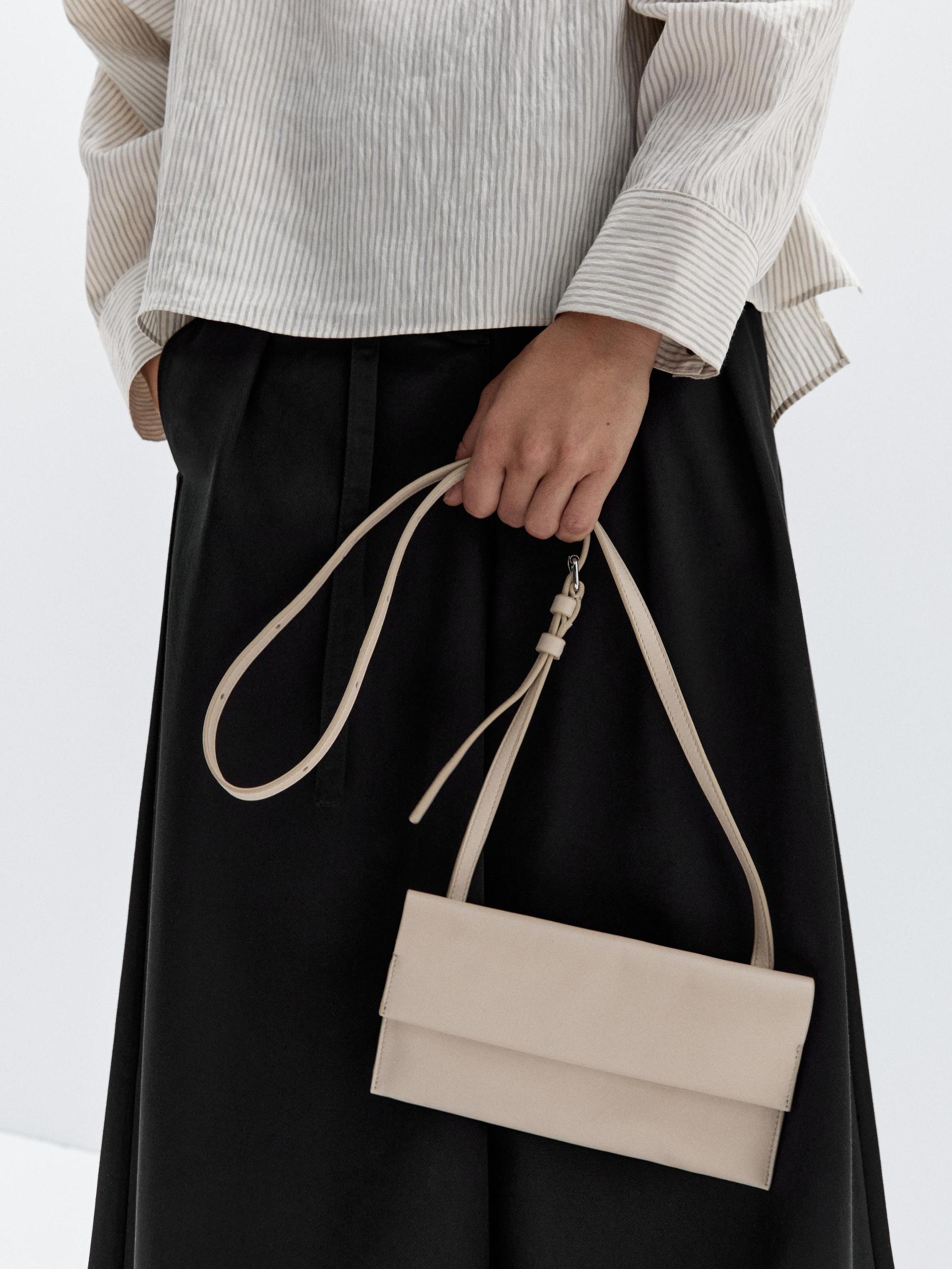 Nappa leather mini crossbody bag Product Image