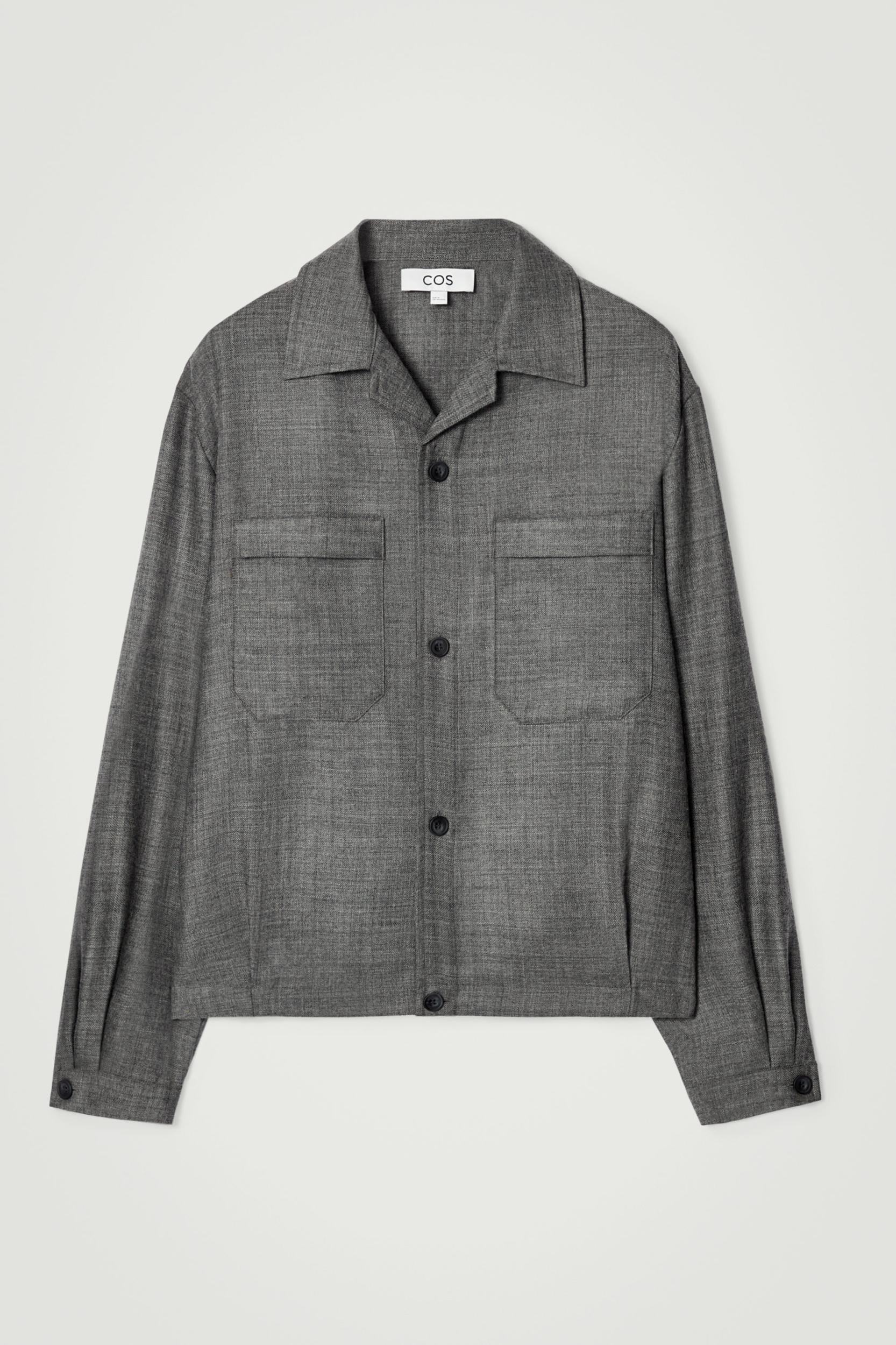 WOOL-FLANNEL OVERSHIRT Product Image