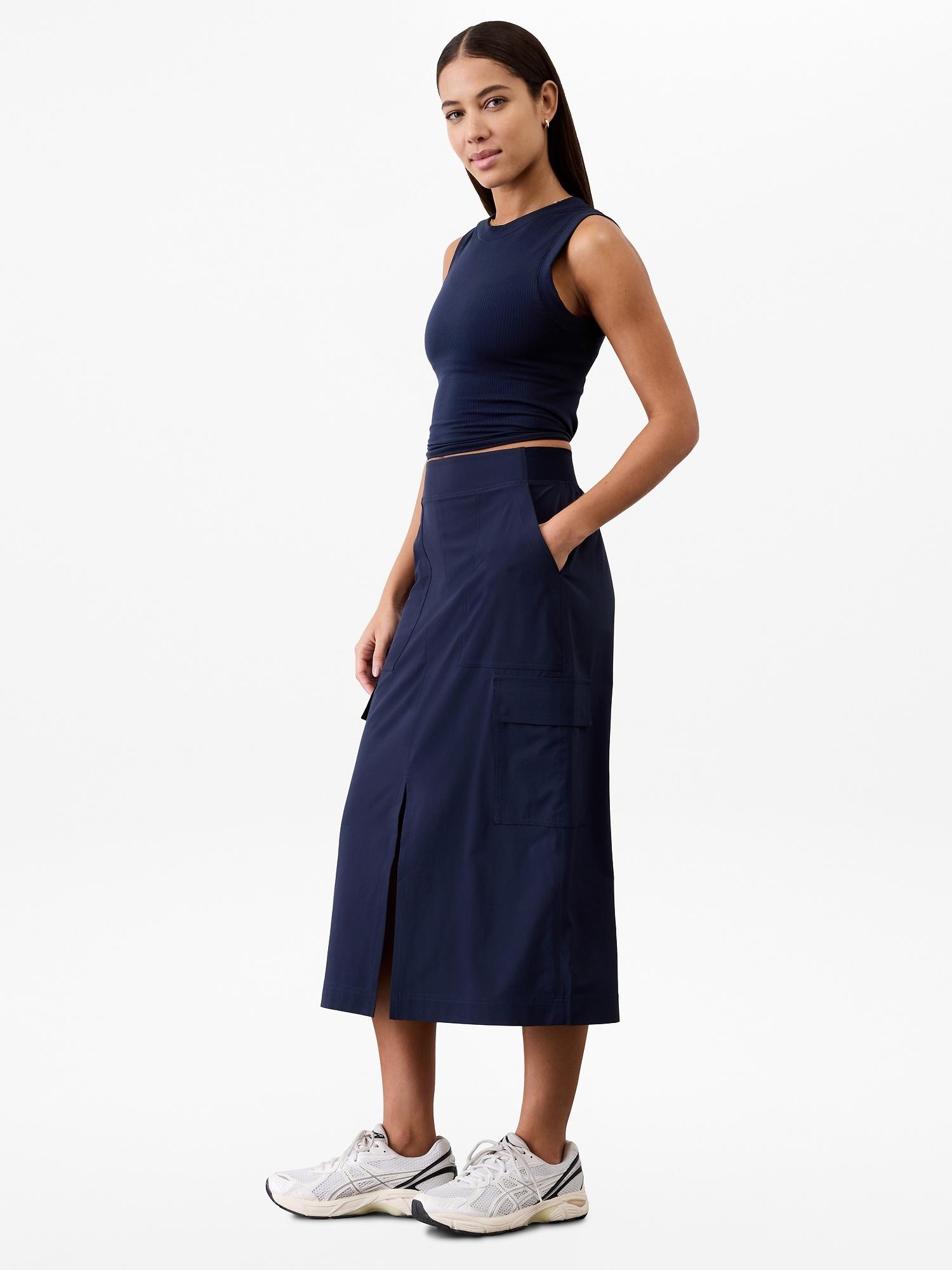 Brooklyn Heights High Rise Cargo Skirt Product Image