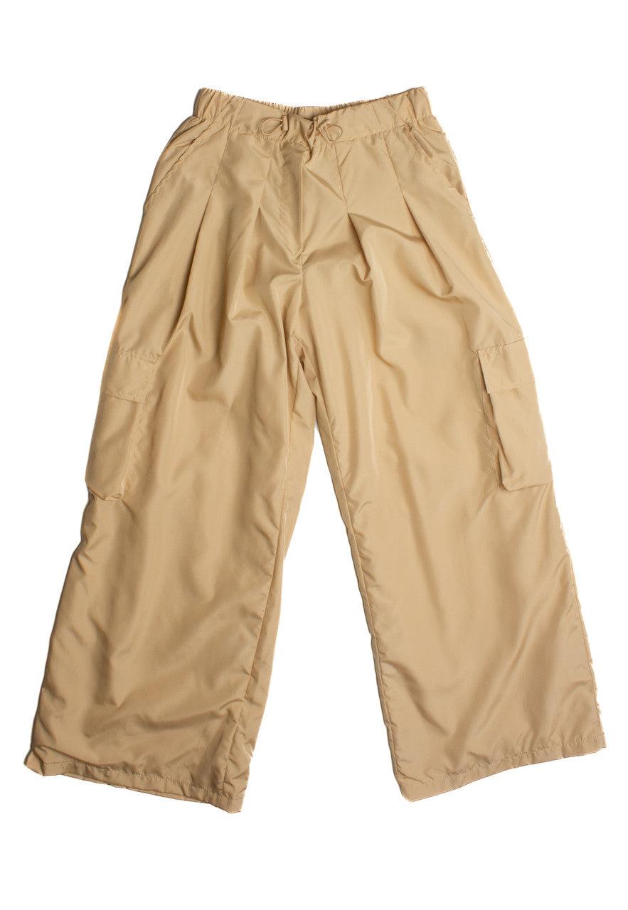 Sand Wide Leg Parachute Pants Product Image
