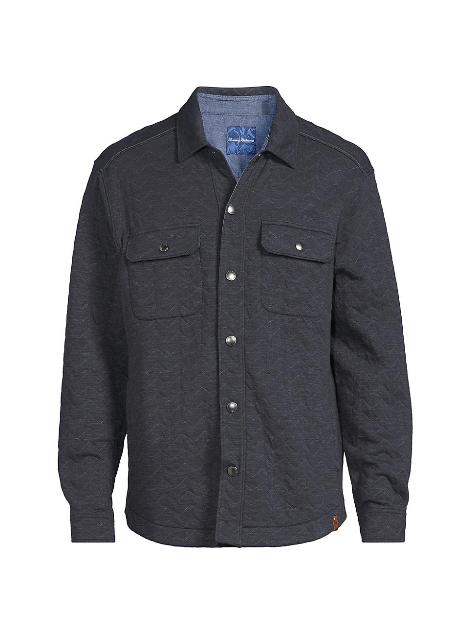 Mens Cobble Hill Quilted Cotton-Blend Snap Shirt Jacket Product Image