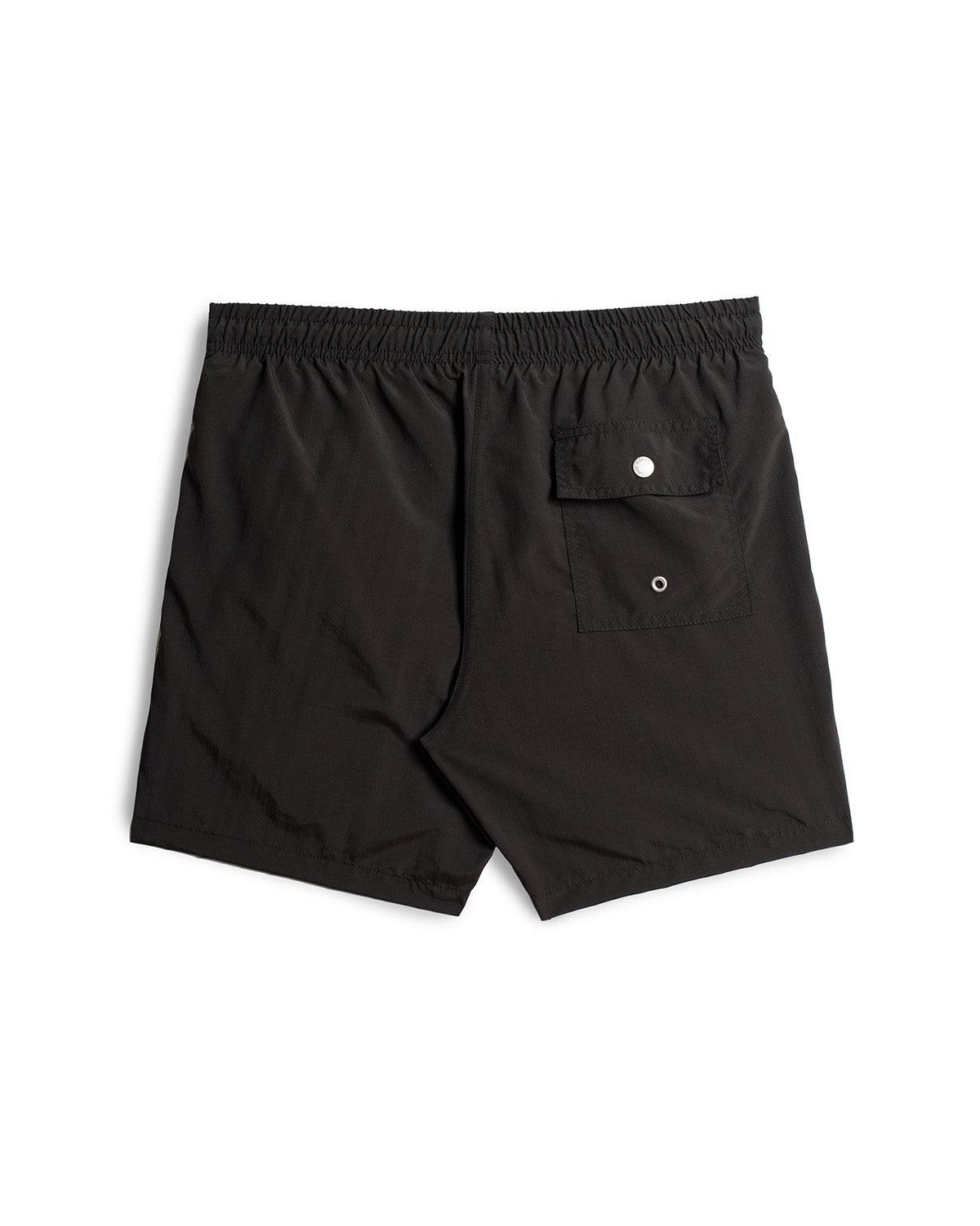 Solid Black Swim Trunk Product Image
