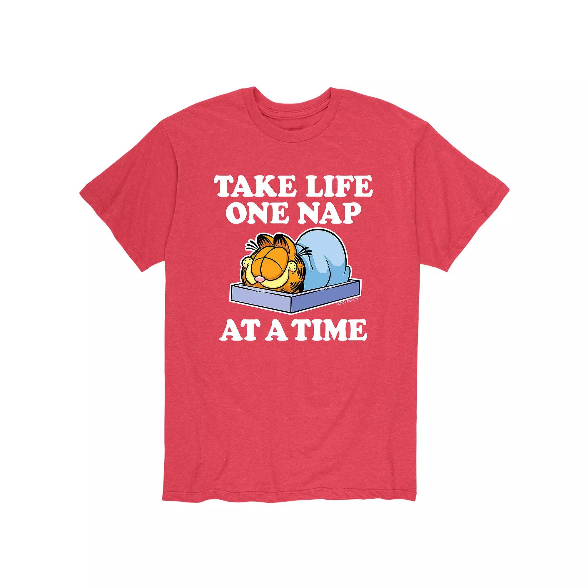 Men's Garfield One Nap At A Time Tee,  Product Image