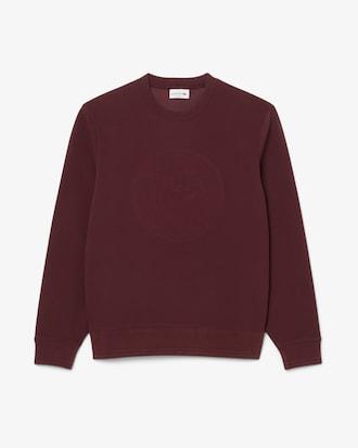 Men's Embossed Logo Piqué Sweatshirt Product Image
