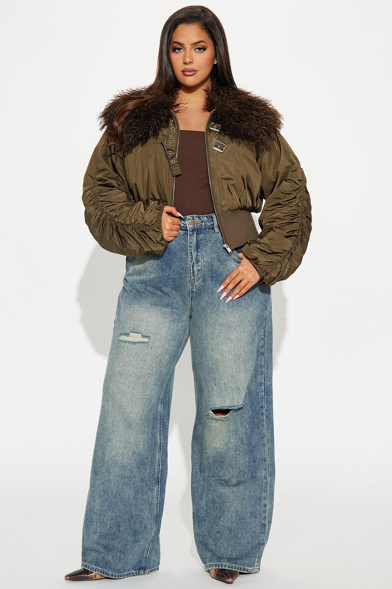 Jaydah Non Stretch Straight Leg Jeans - Medium Wash Product Image