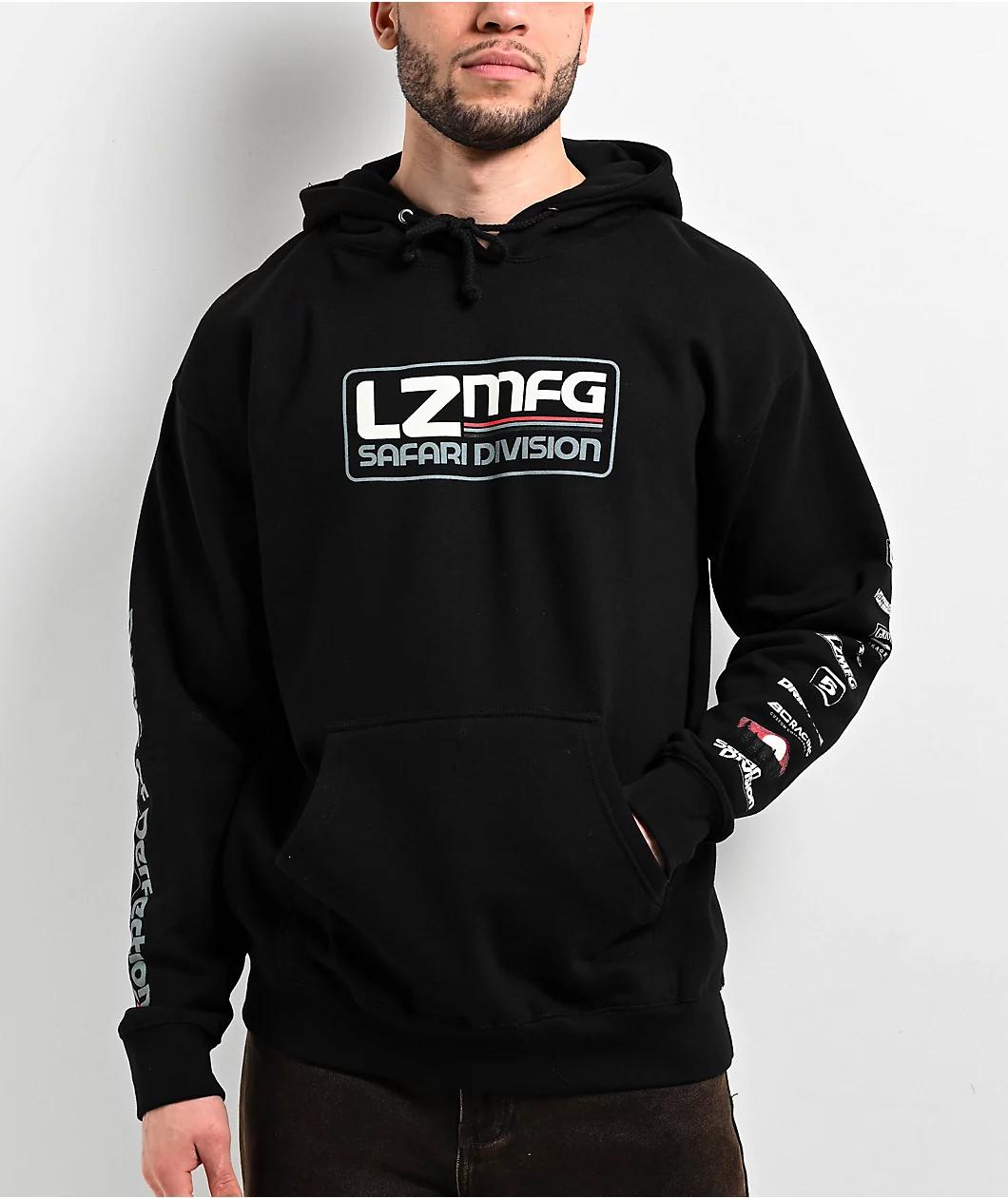 LZMFG Safari Division Black Hoodie Product Image