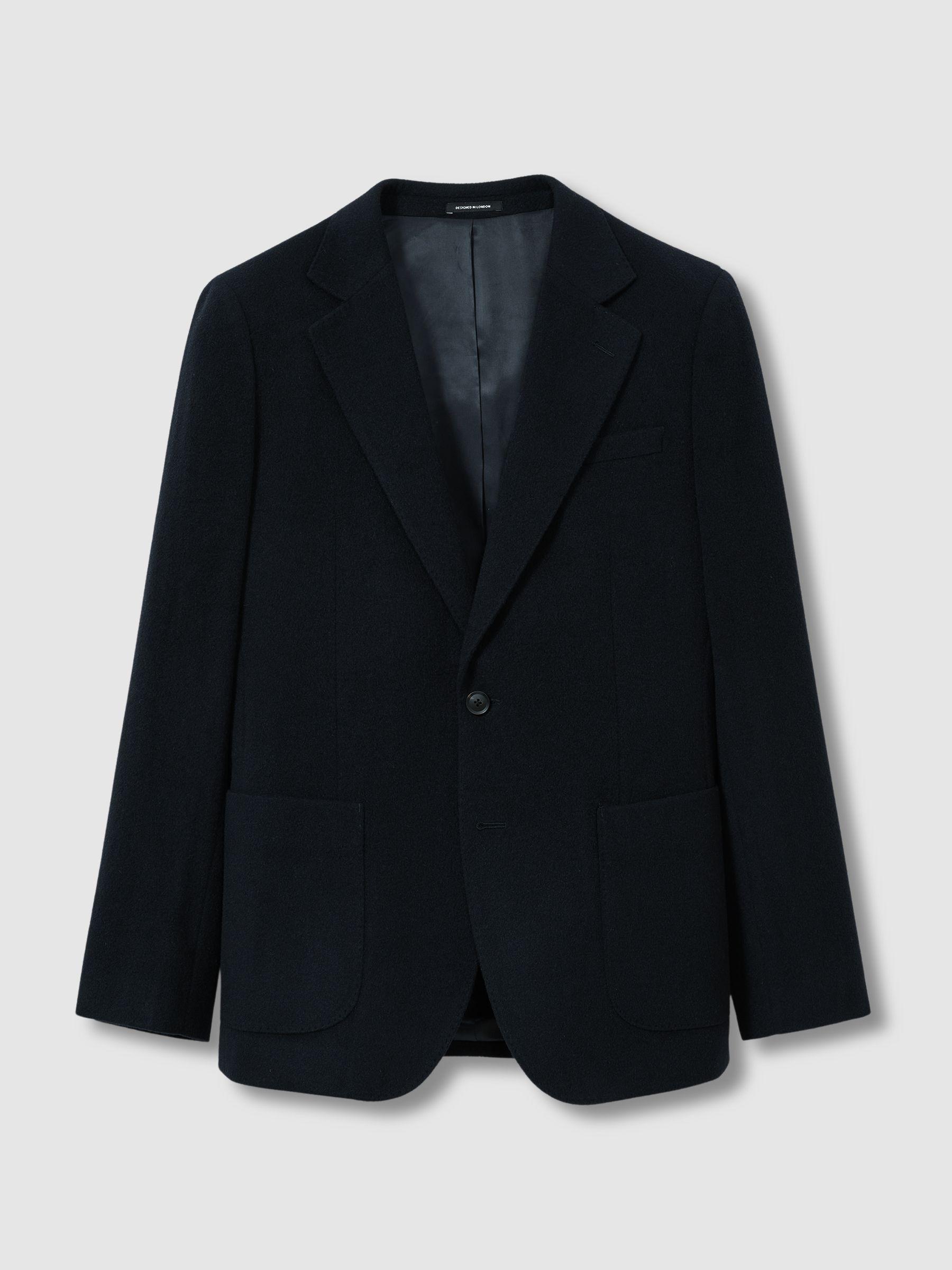 Atelier SIngle-Breasted Suit Jacket in Navy Product Image