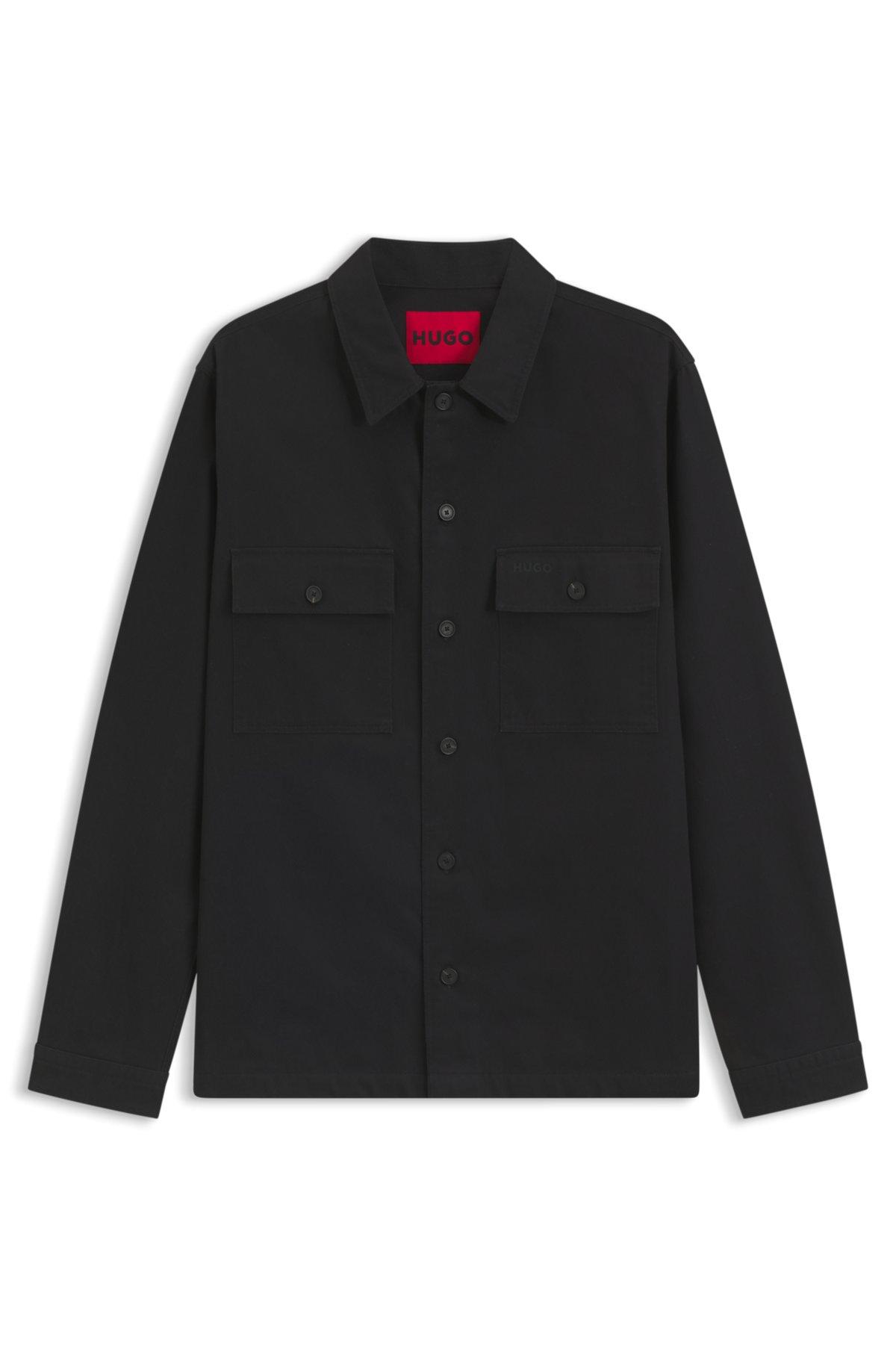Oversized-fit shirt in cotton twill Product Image