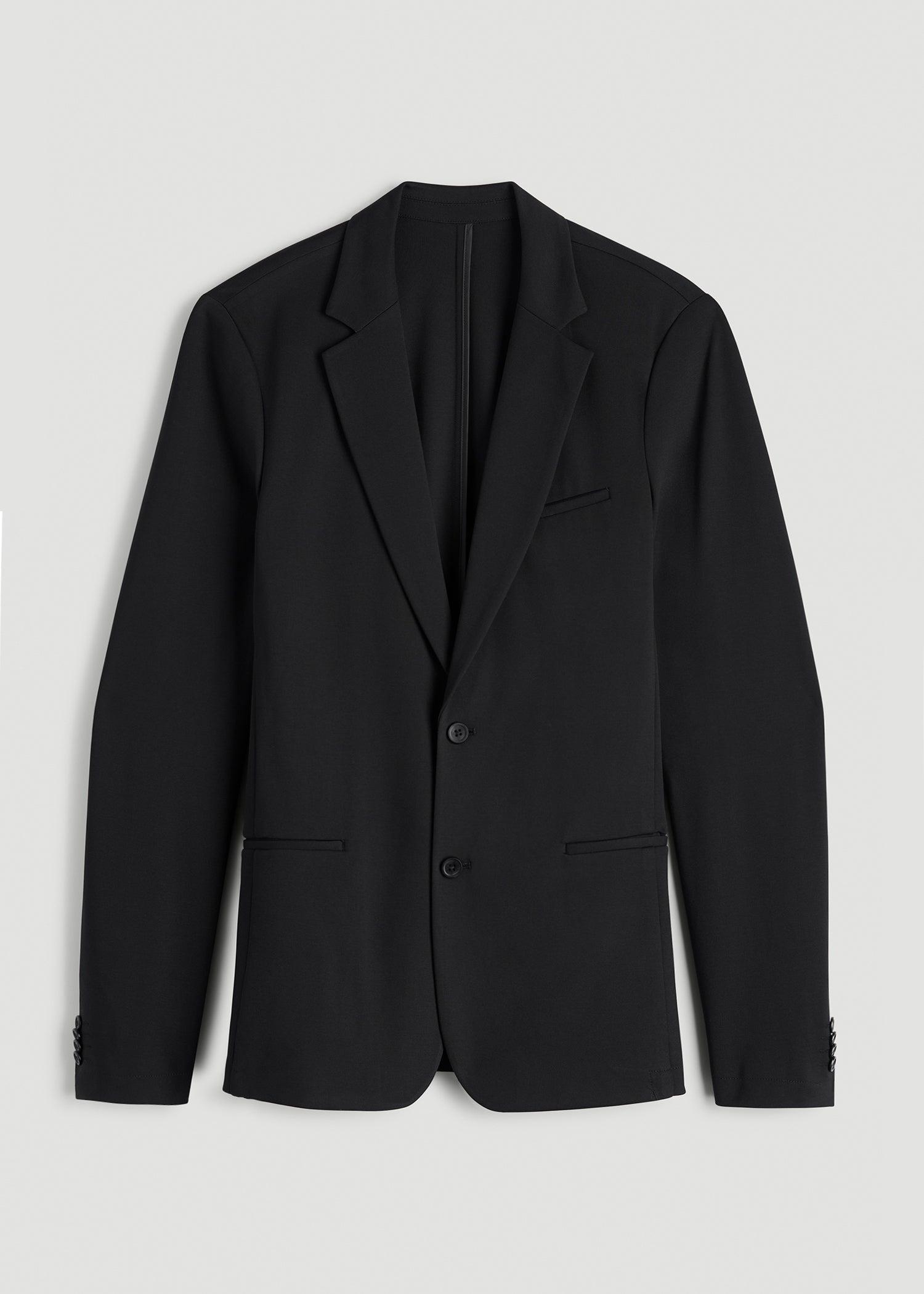 Flex Tech Suit Jacket for Tall Men in Black Male Product Image