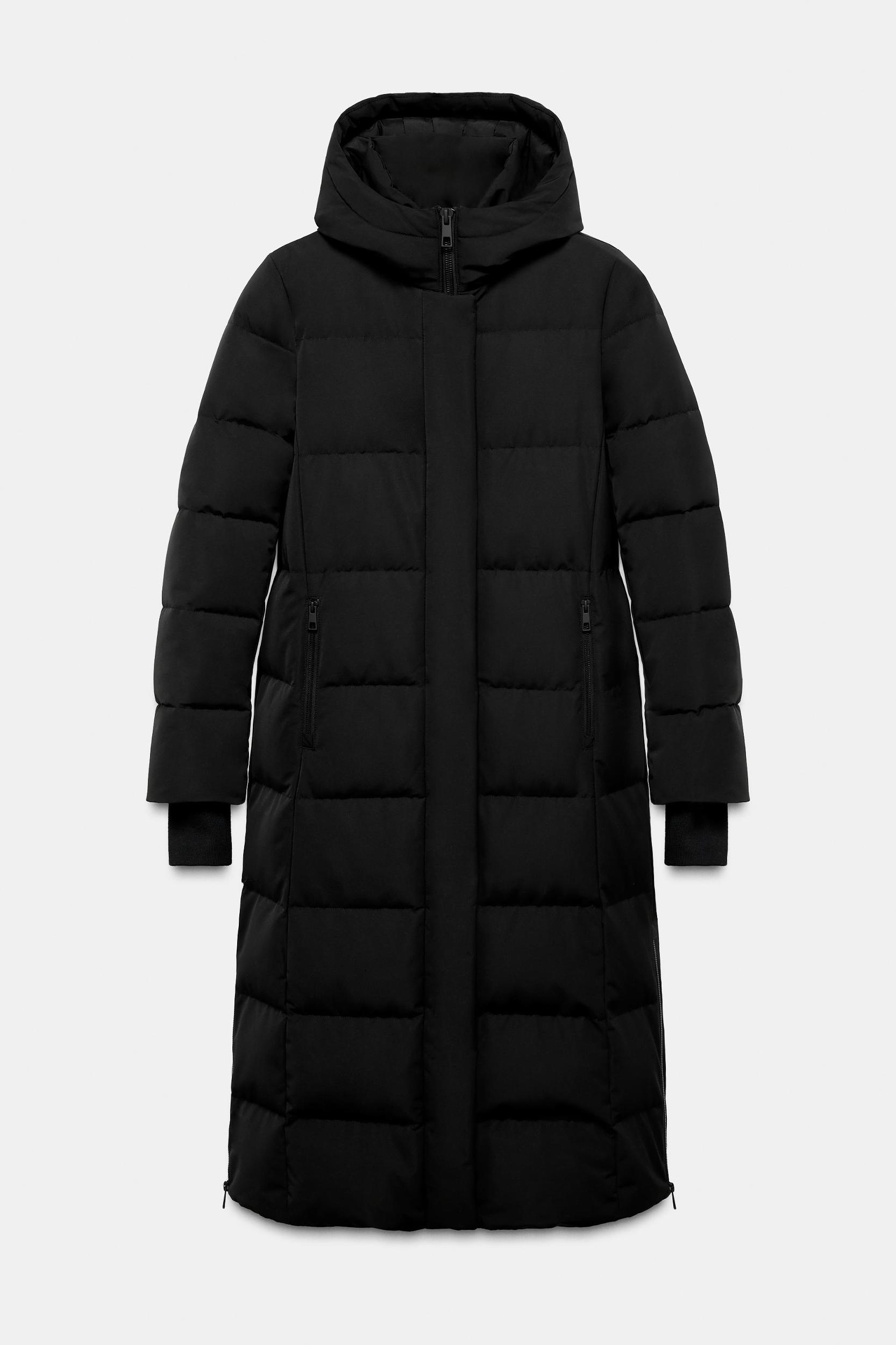 WATER REPELLENT WINDPROOF 60% DOWN 40% FEATHER HOODED PARKA Product Image