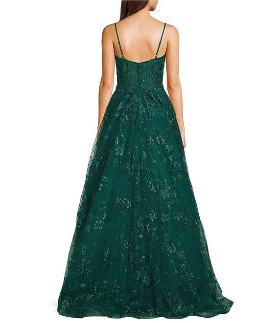 B. Darlin Sweetheart Neck Spaghetti Strap Ballgown Product Image