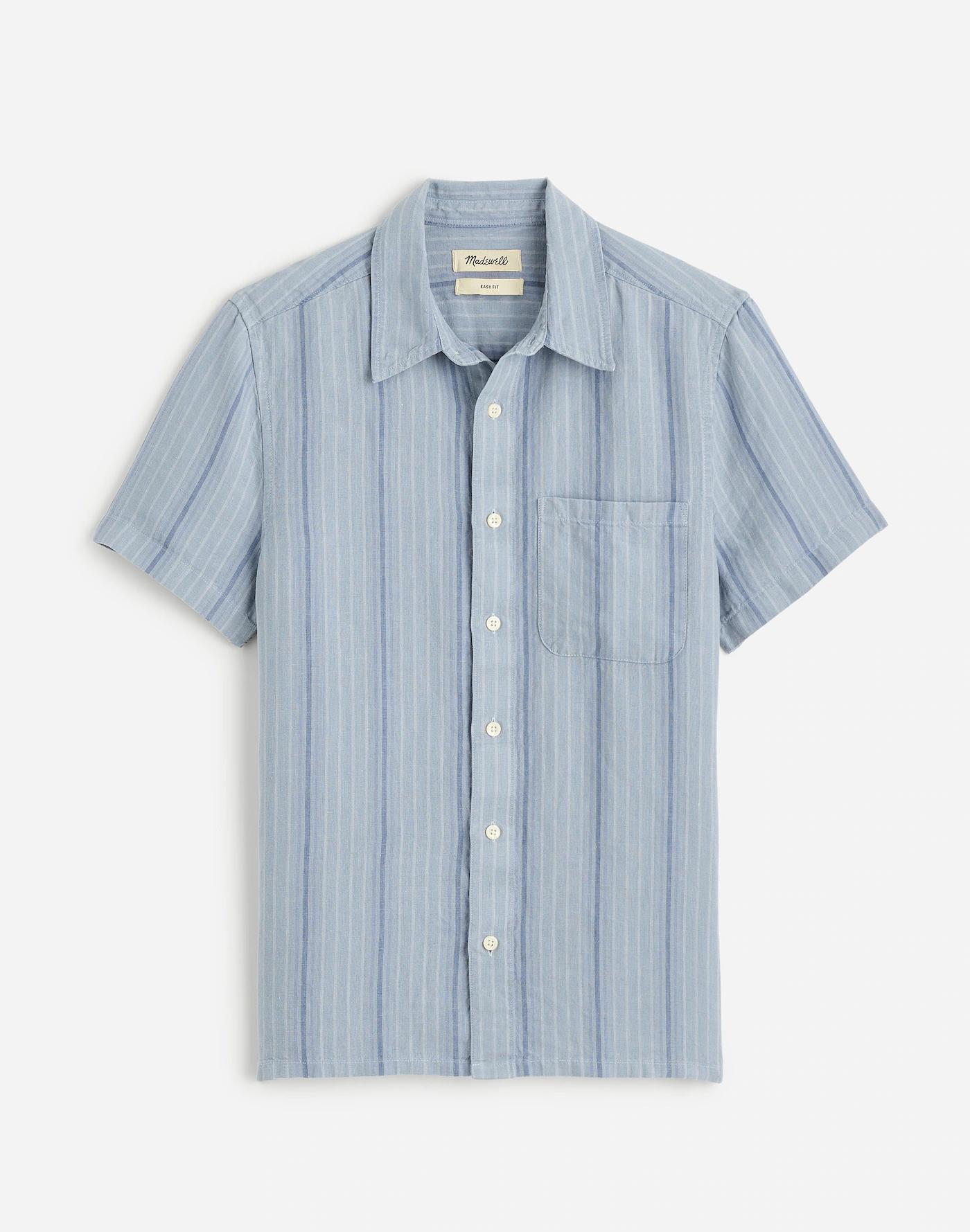 Easy Short-Sleeve Shirt in Linen Product Image