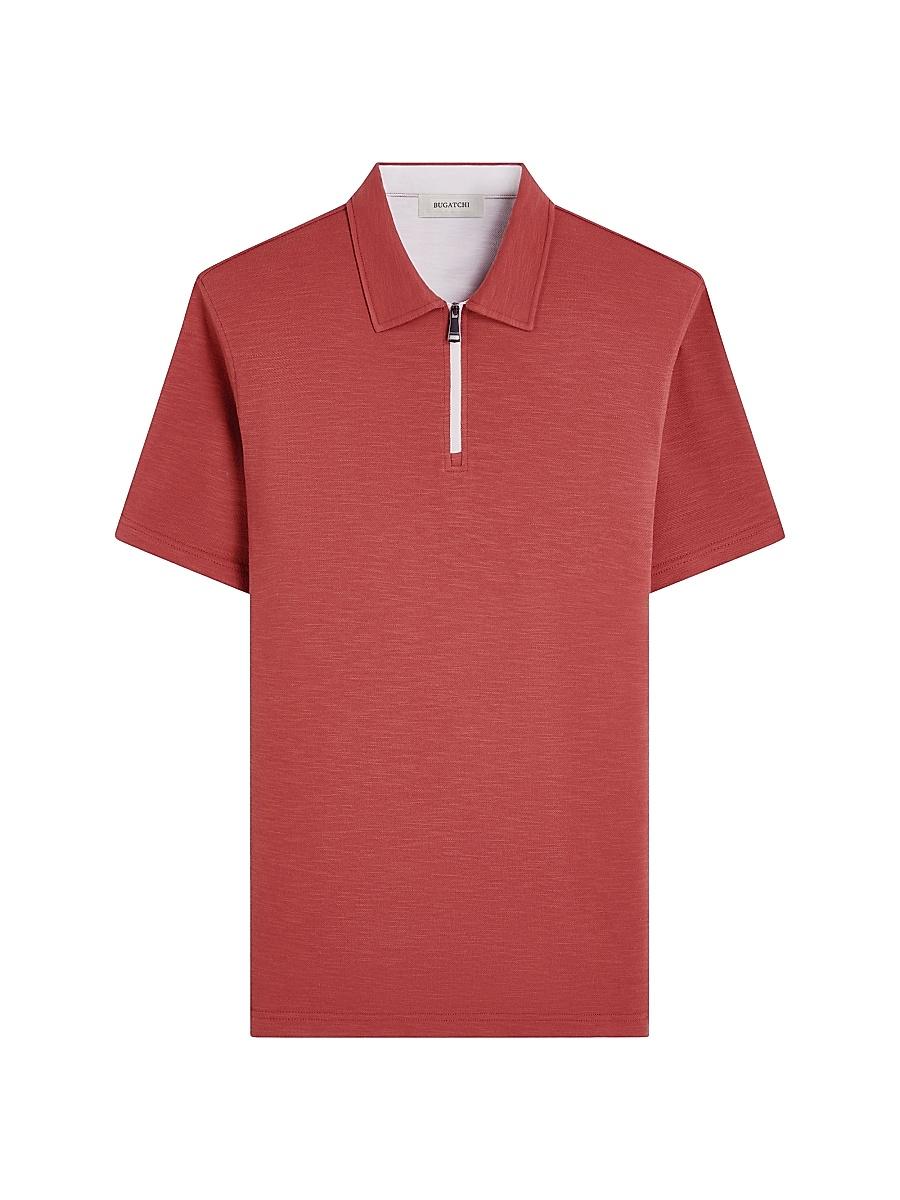Mens Quarter-Zip Polo Shirt Product Image