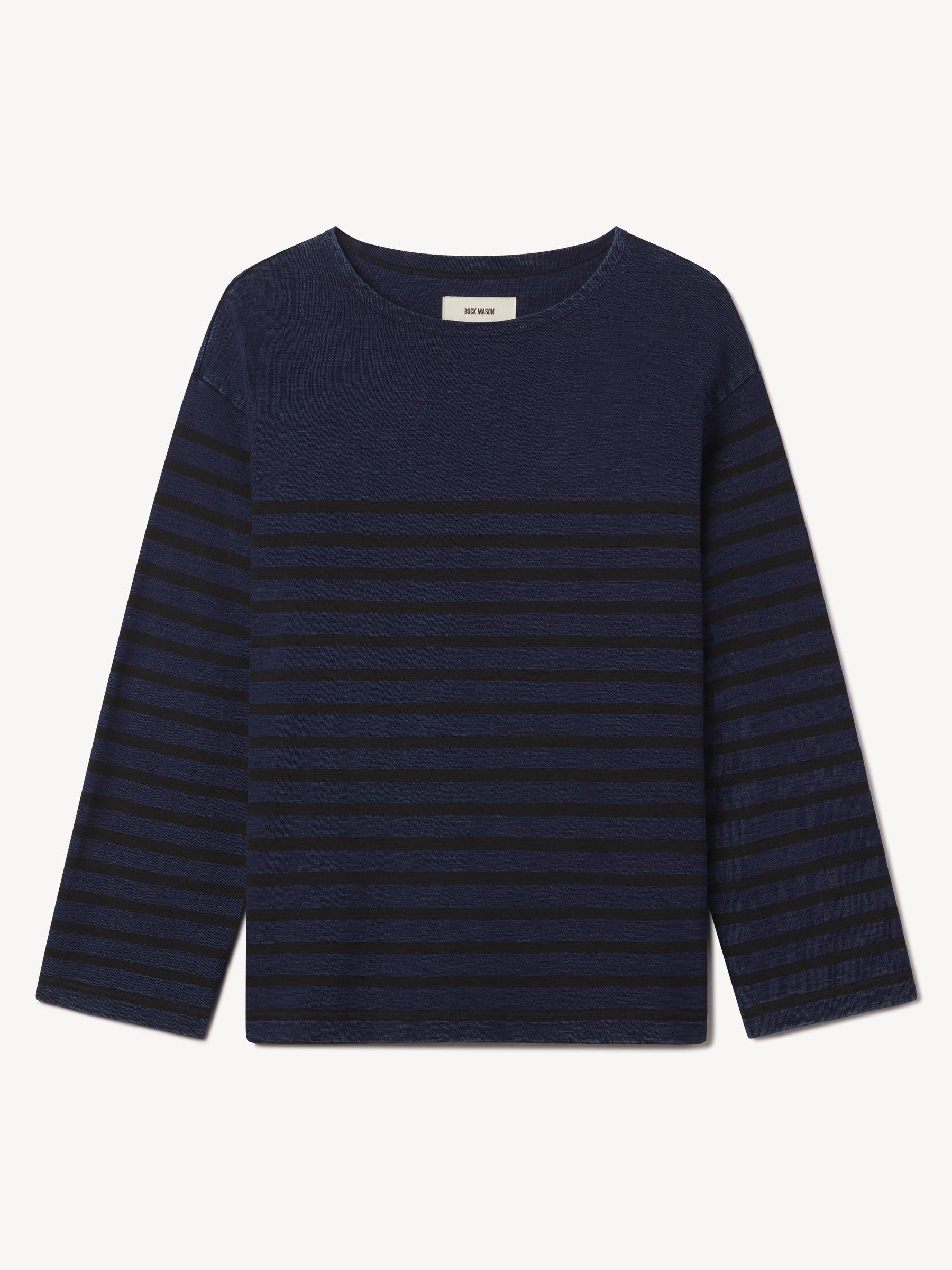 Indigo Engineer Stripe Field-Spec Deck Tee Product Image