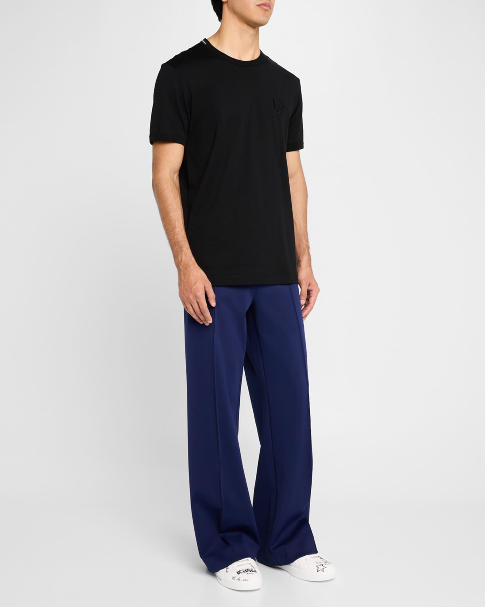 Men's Portofino Printed Leather Sneakers with Patch Product Image