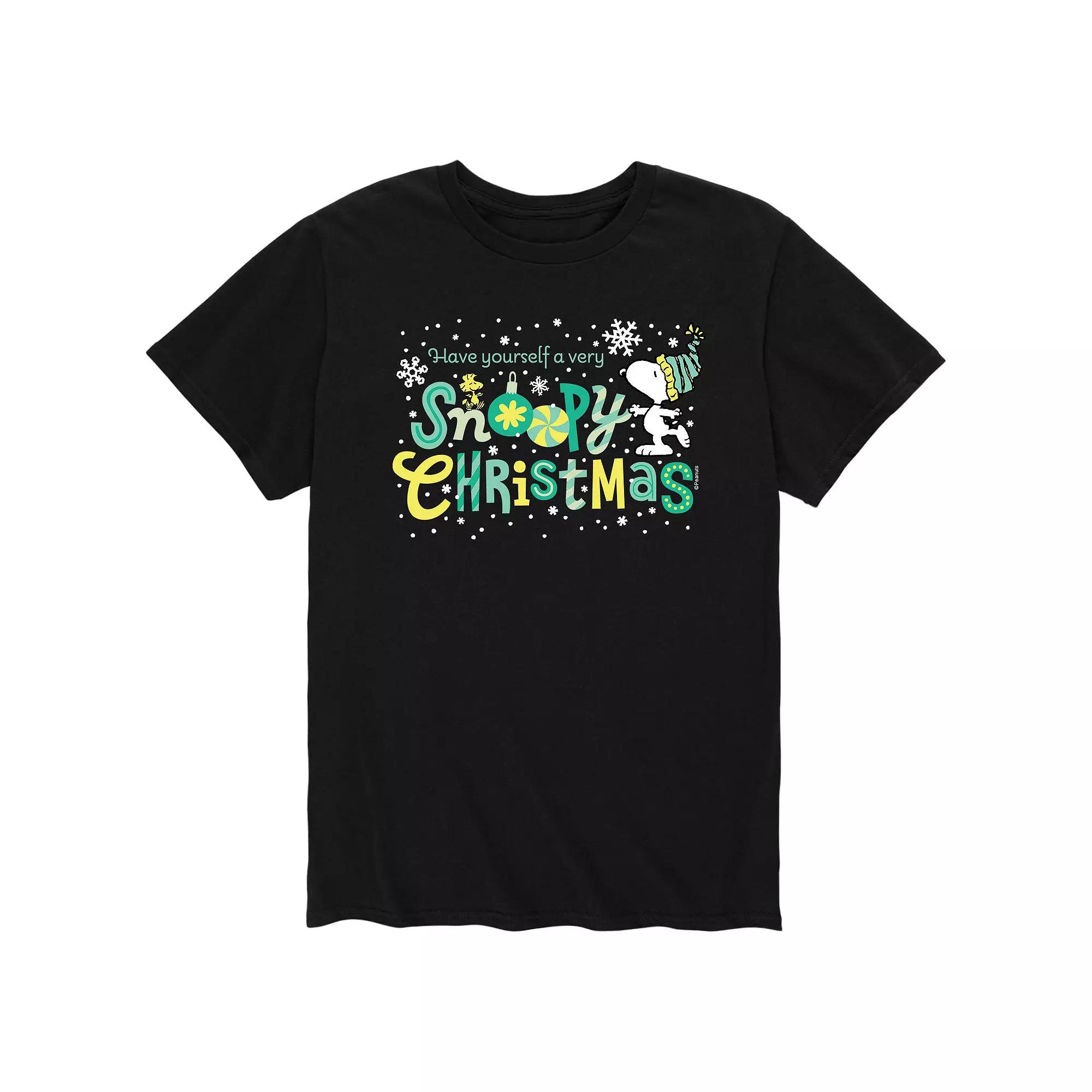 Men's Peanuts Snoopy Christmas Tee,  Product Image