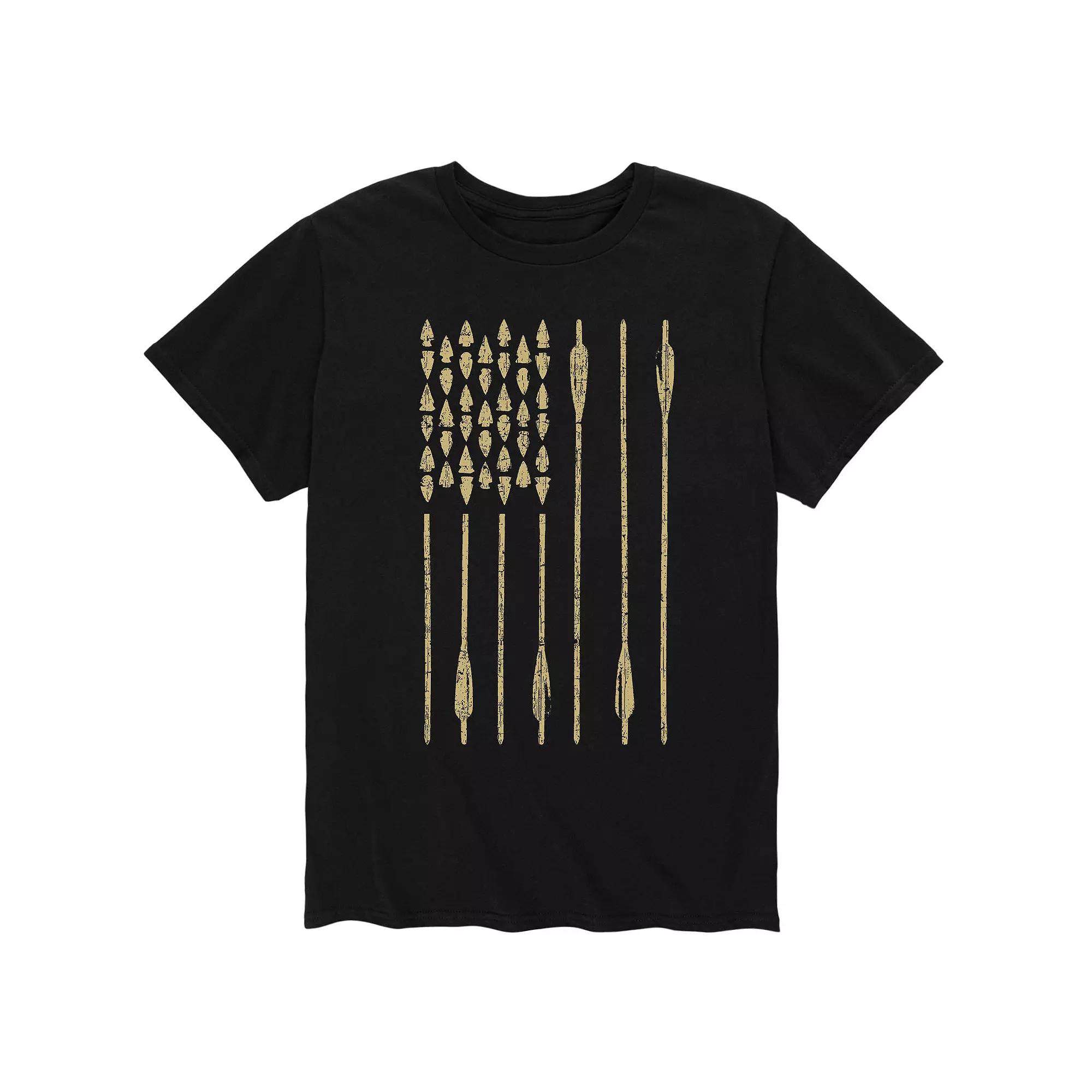 Men's Bow & Arrow American Flag Tee,  Product Image