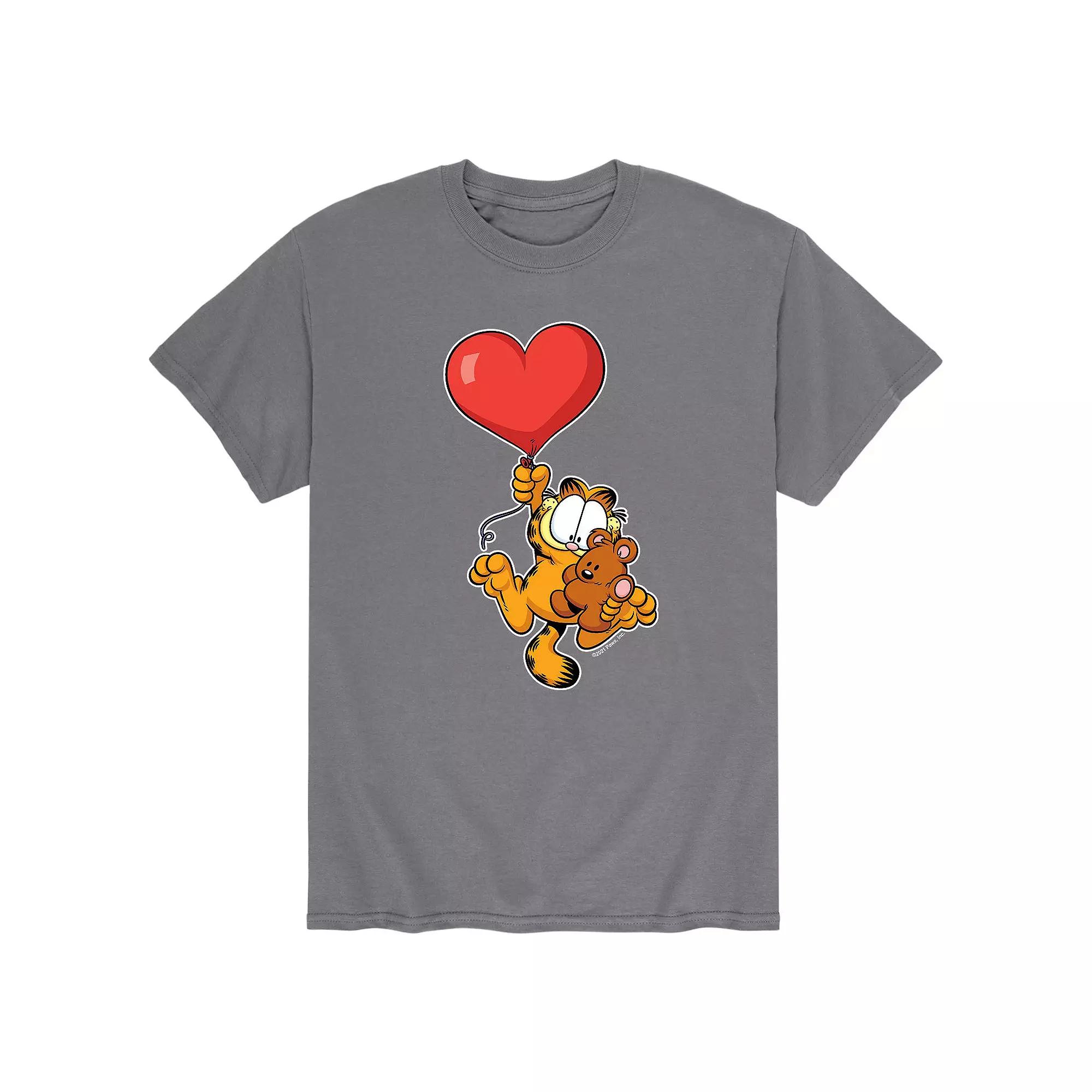 Men's Garfield Heart Balloon Tee,  Product Image