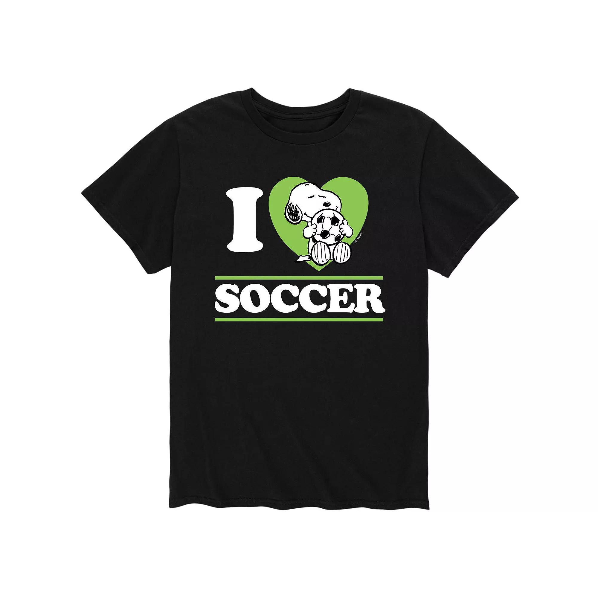 Men's Peanuts I Love Soccer Tee,  Product Image