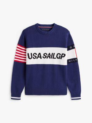 Tommy x US SailGP Team Cotton Sweater Product Image