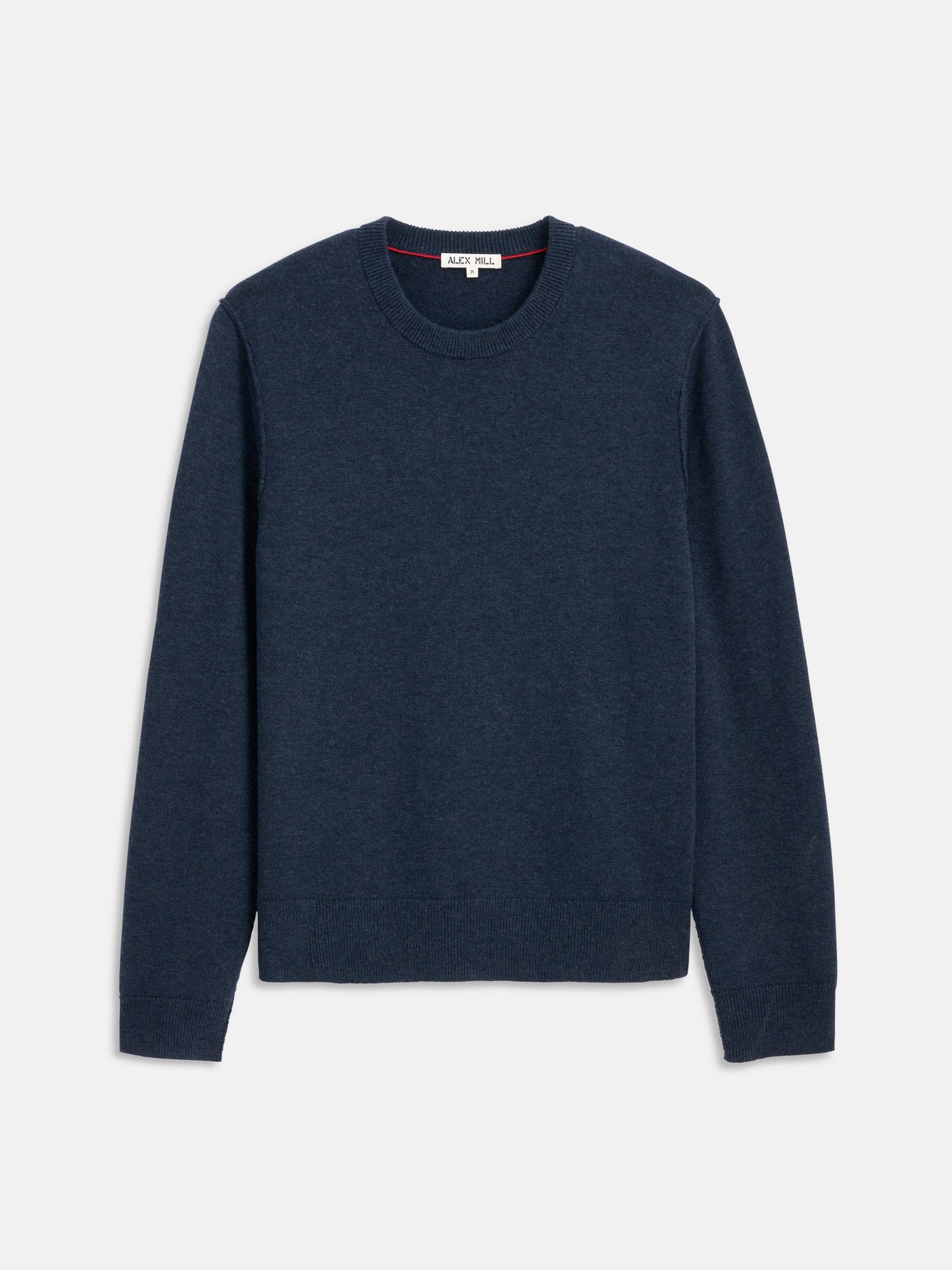 Reverse Seam Crew In Wool Cotton Product Image