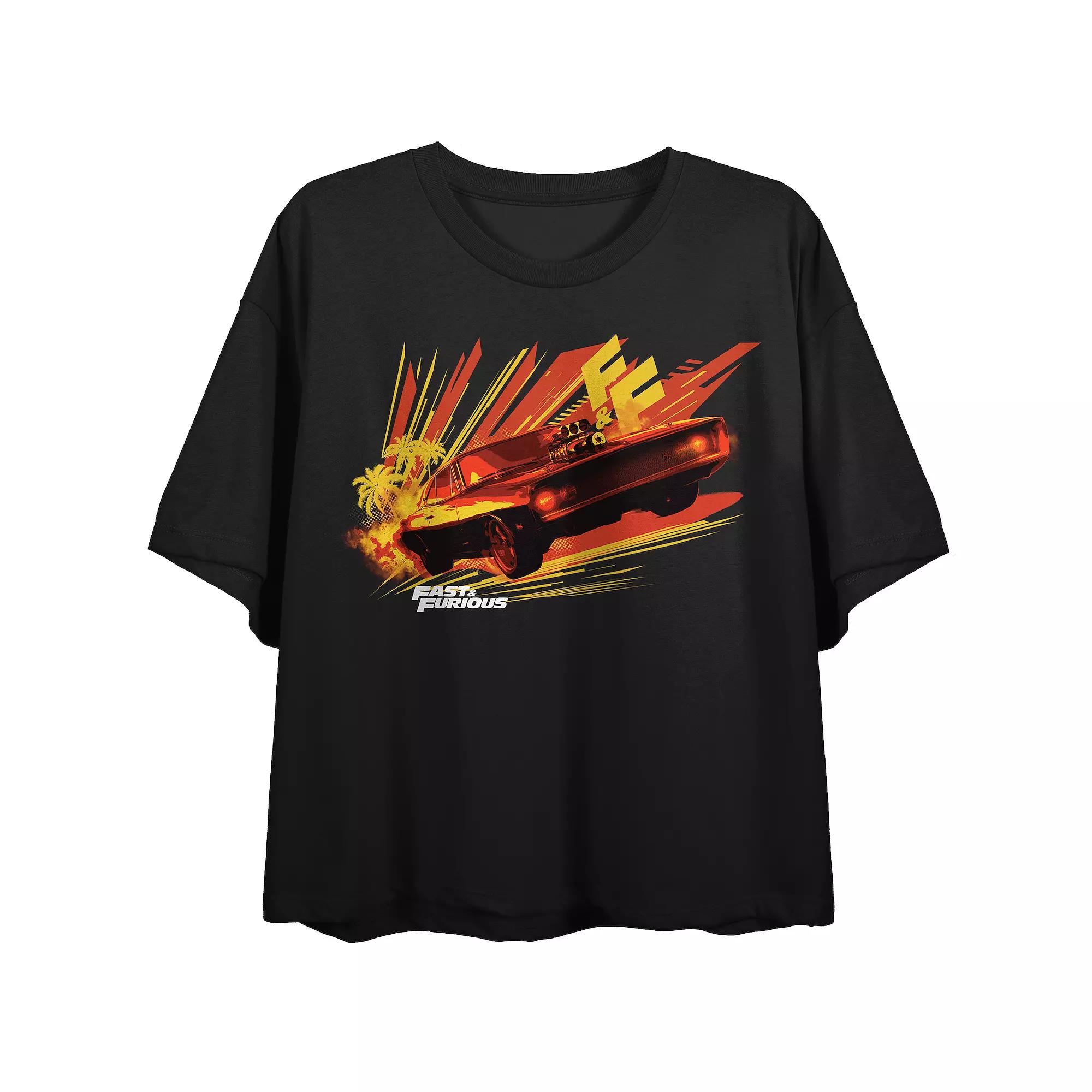 Juniors' Fast & Furious Dodge Flowy Graphic Tee, Women's,  Product Image