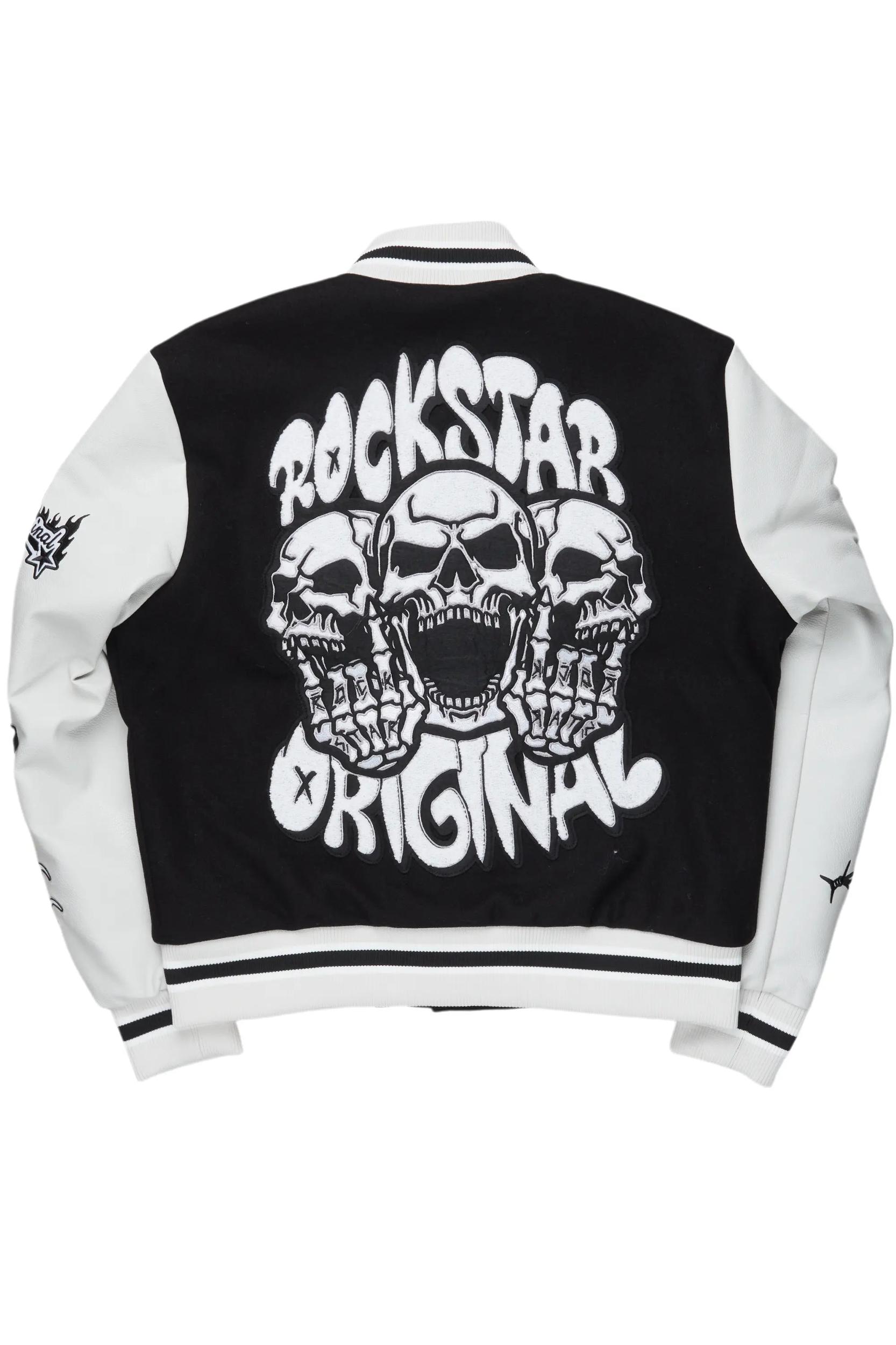 Rune Black Varsity Jacket Male Product Image