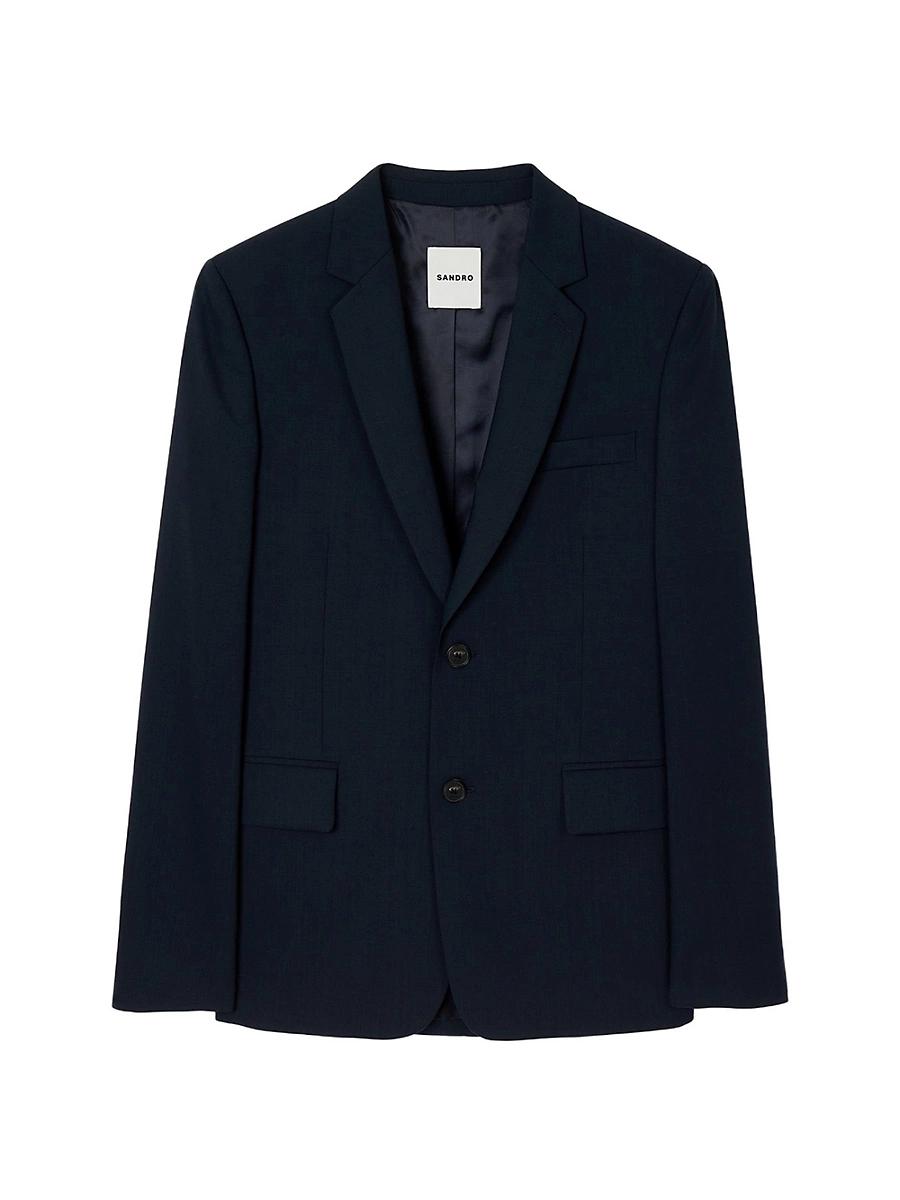 Mens Wool Suit Jacket Product Image
