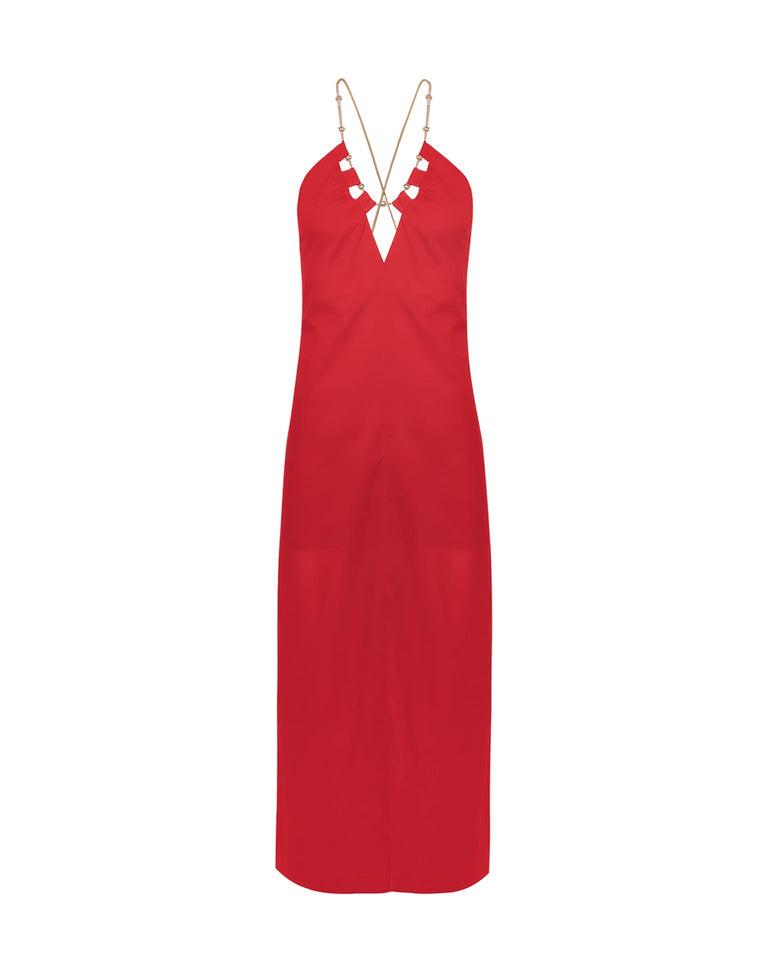 Zima Long Cover Up - Red Poppy Product Image