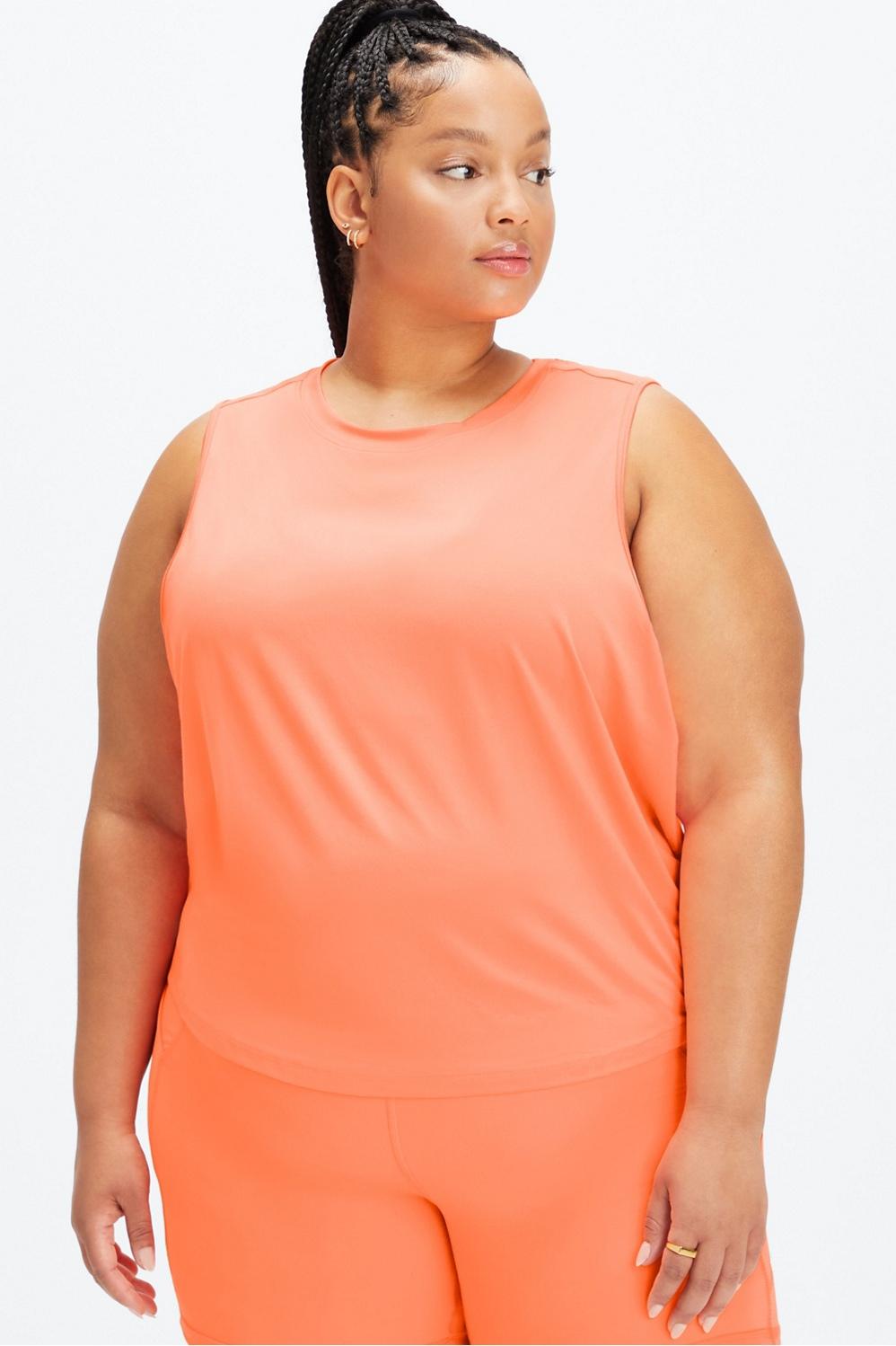 Fabletics Blake Muscle Tank Womens orange Size XXL Product Image