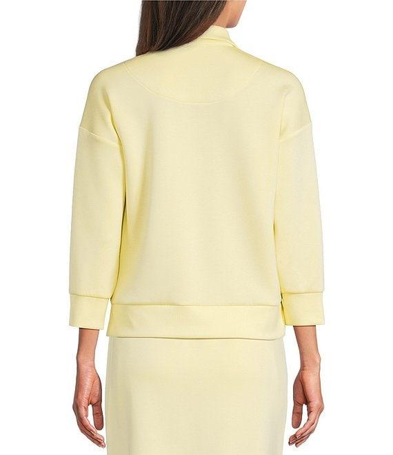 Kinesis Quarter-Zip Mock Neck 3/4 Sleeve Coordinating Pullover Product Image