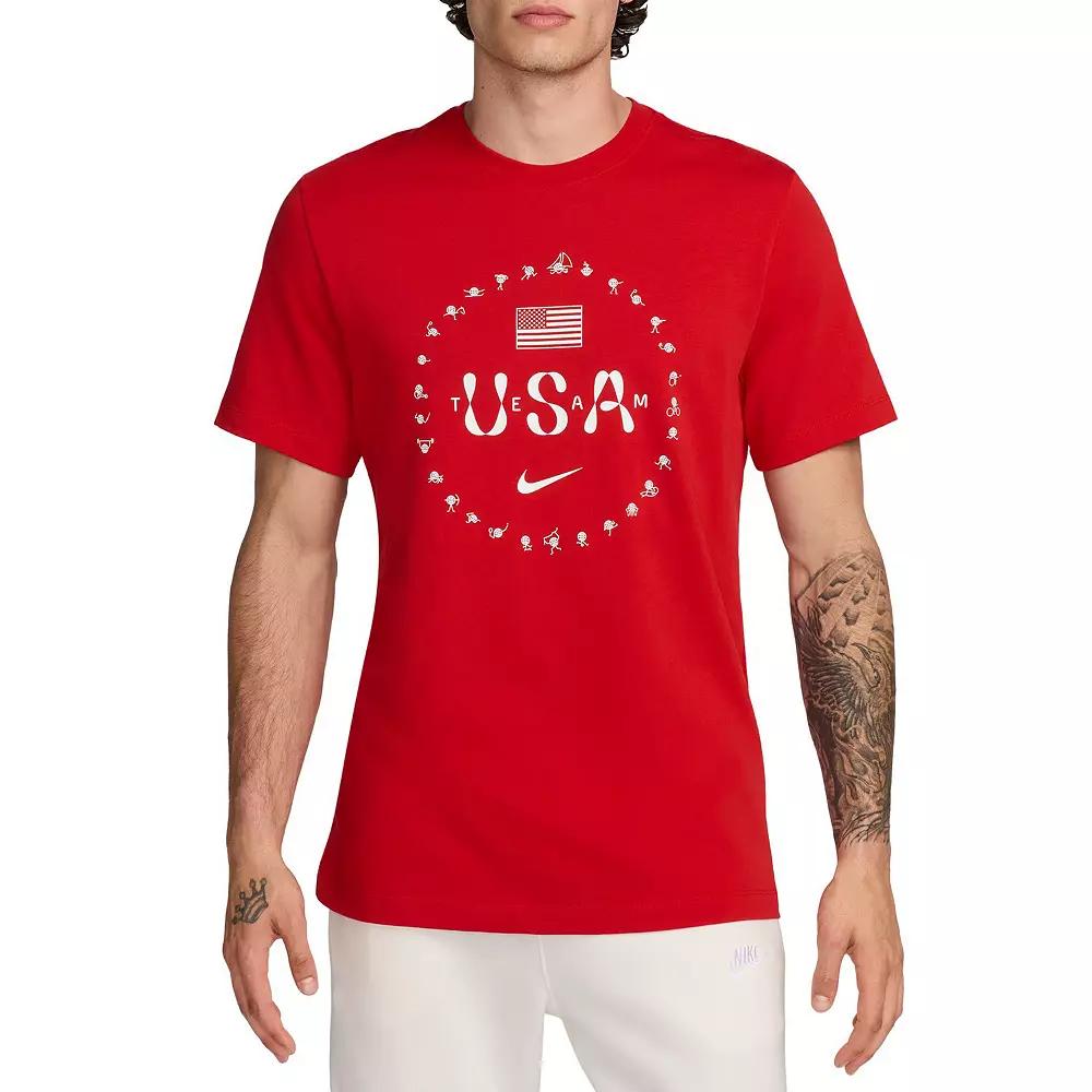 Men's Nike Red Team USA Premium Essentials Icon T-Shirt,  Product Image