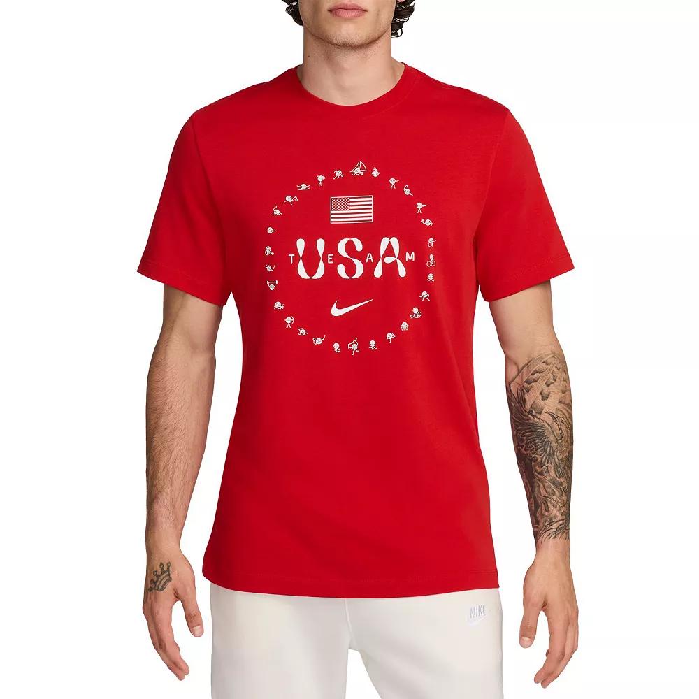 Men's Nike Red Team USA Premium Essentials Icon T-Shirt,  Product Image
