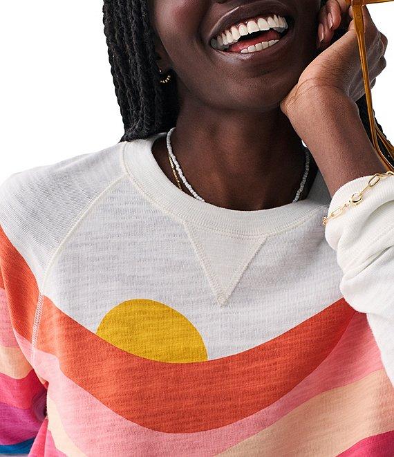 Faherty Sunwashed Organic Cotton Slub Long Sleeve Tee Shirt Product Image