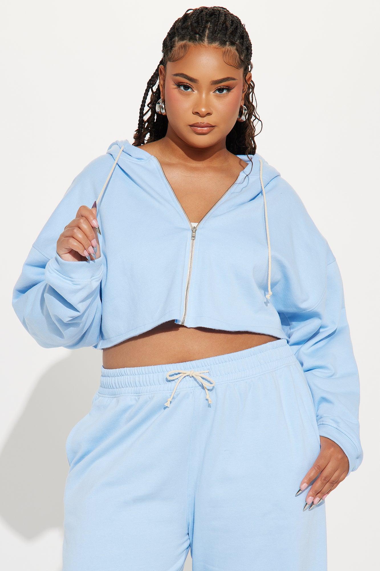 On The Way Sweatpant Set - Light Blue Product Image