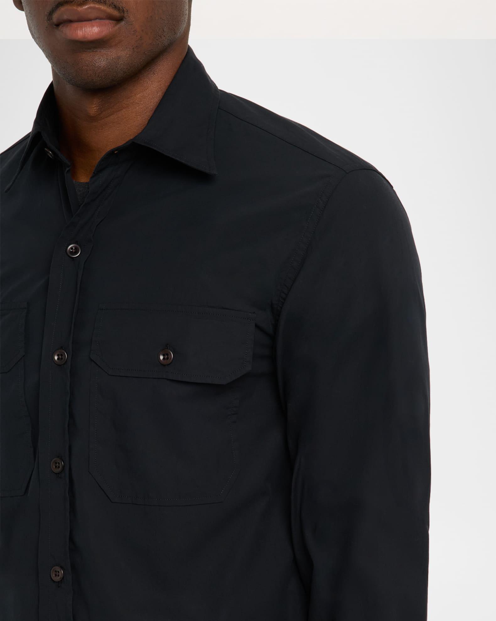 Men's Sueded Cotton Poplin Button-Down Shirt Product Image