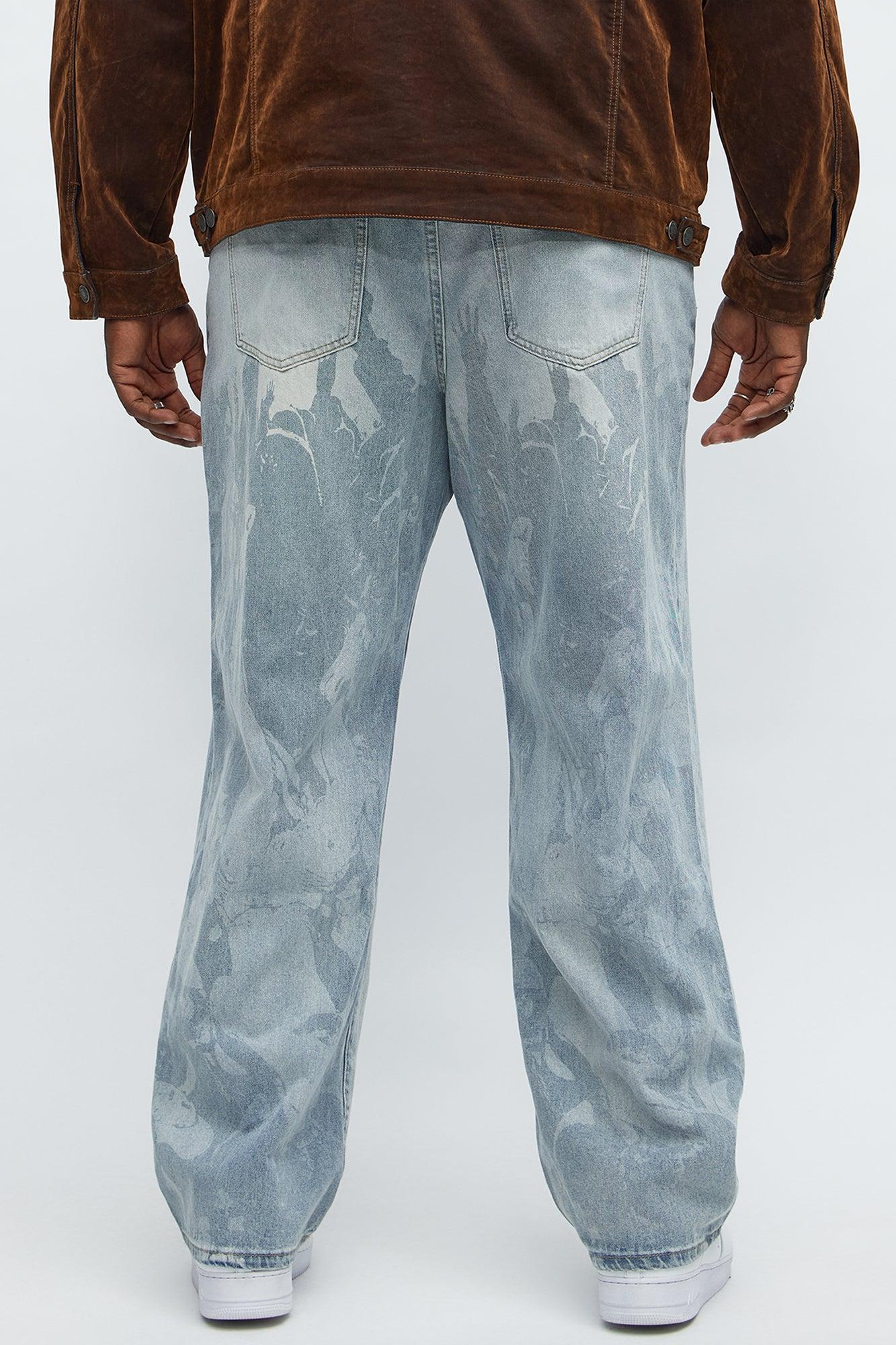 Straight Perspective Jeans - Light Blue Wash Male Product Image