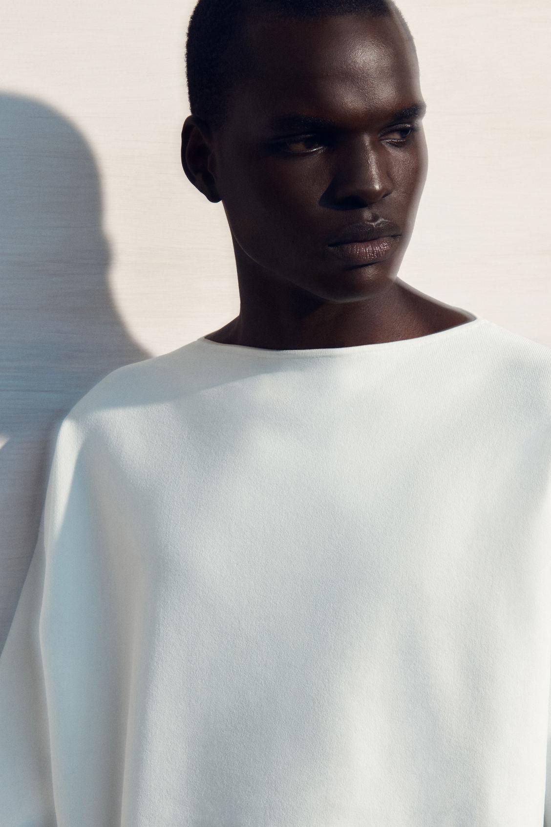 OVERSIZED KNITTED BOAT-NECK JUMPER Product Image