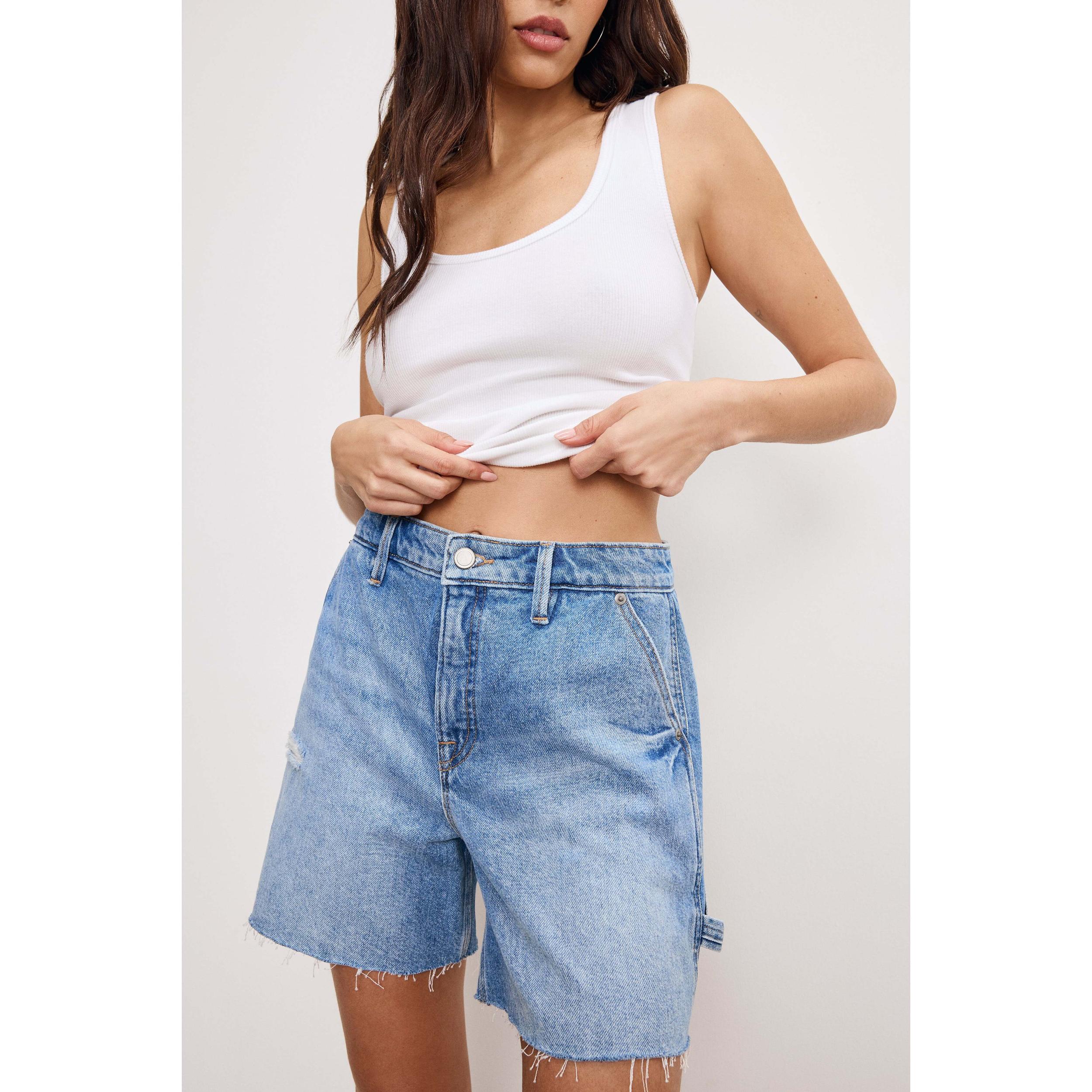 Womens Good 90s Denim Long Shorts Product Image