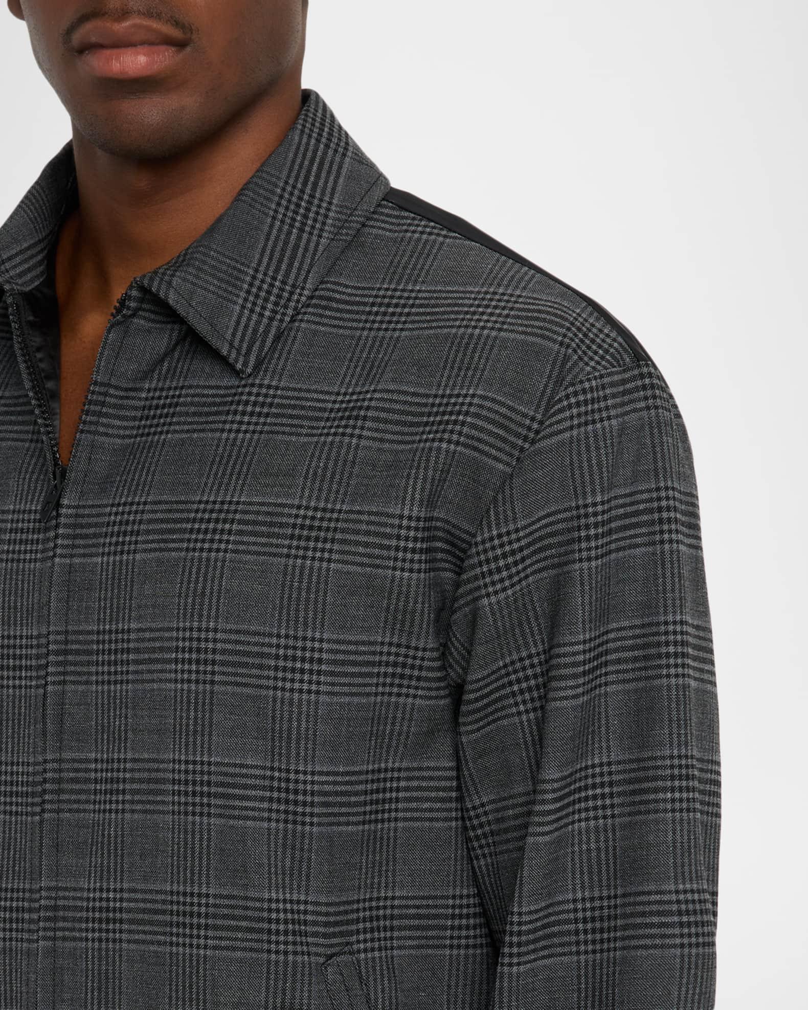 Men's J-Ting Satin and Prince of Wales Full-Zip Coach Jacket Product Image