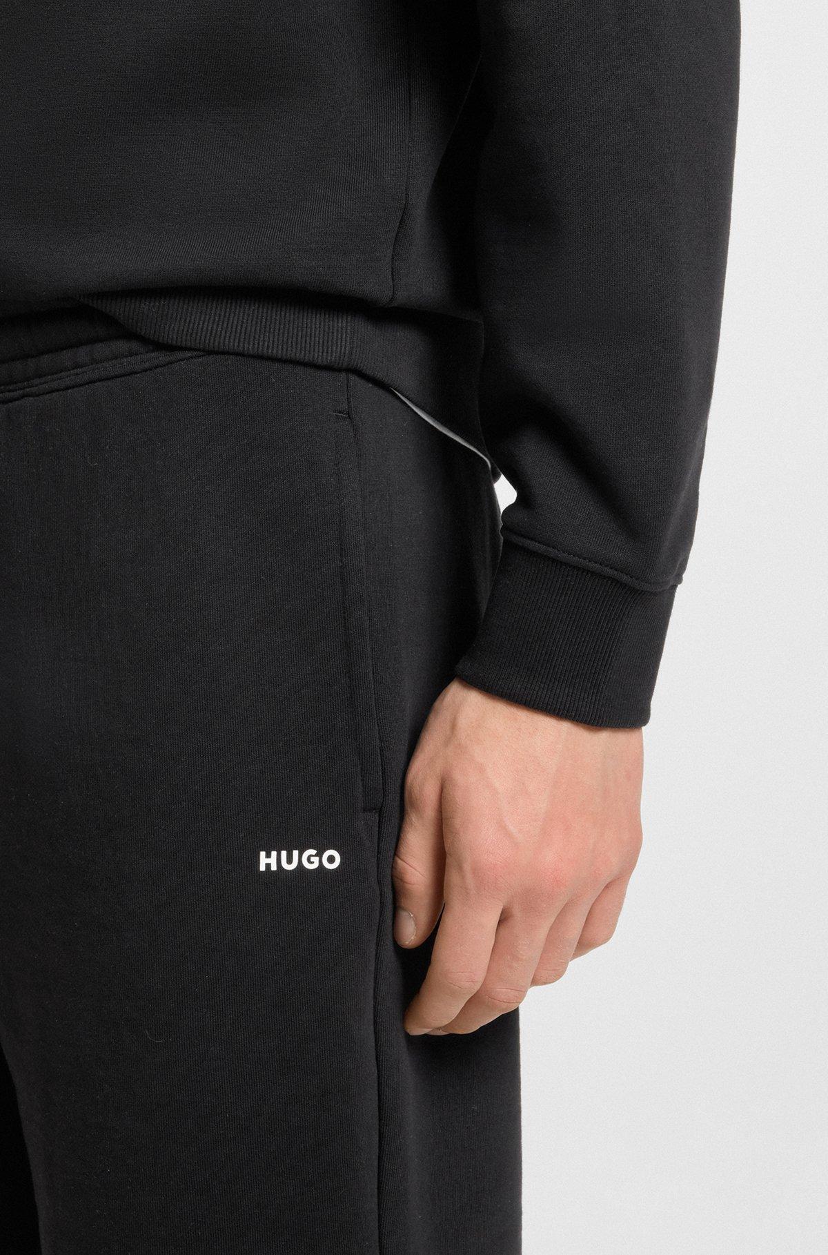 Relaxed-fit shorts in cotton terry with logo print Product Image