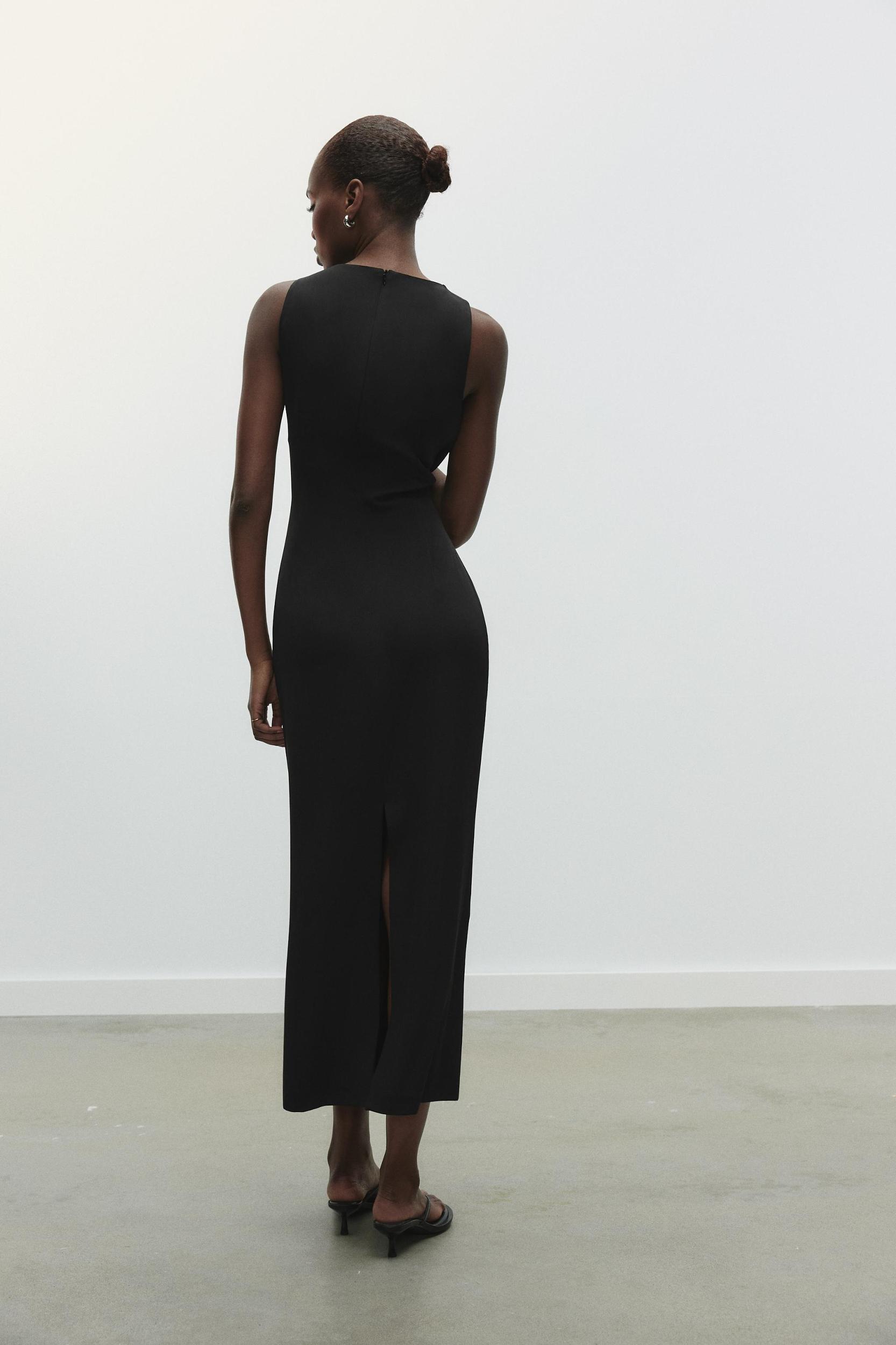 GROMMET WAIST MIDI DRESS Product Image